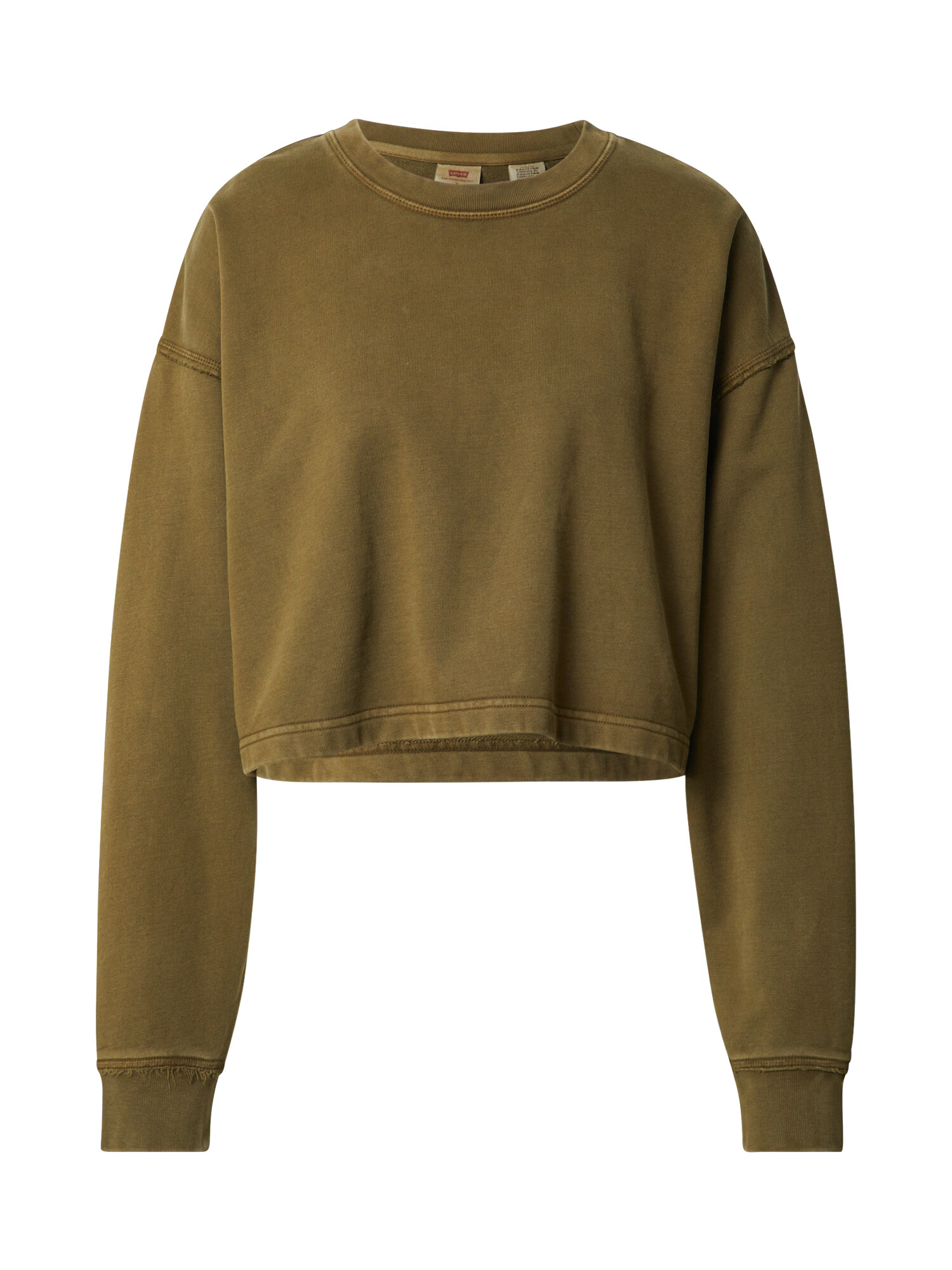 LEVI'S Bluză de molton 'ROONIE CROP SWEATSHIRT GREENS' oliv - Pled.ro