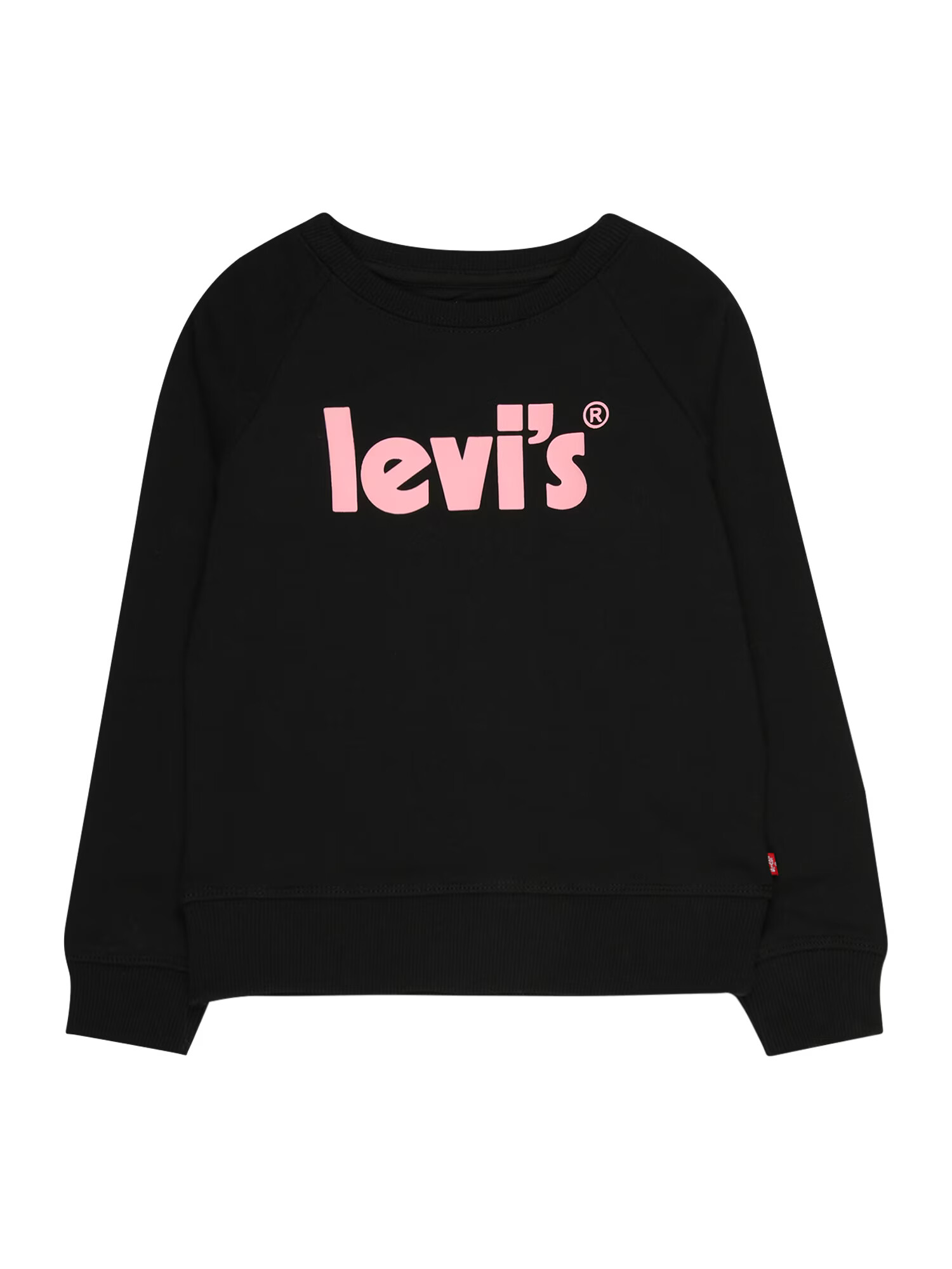 LEVI'S Bluză de molton roz deschis / negru - Pled.ro