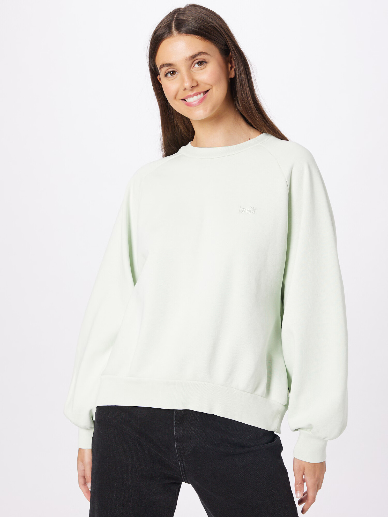 LEVI'S Bluză de molton 'SNACK' verde pastel - Pled.ro