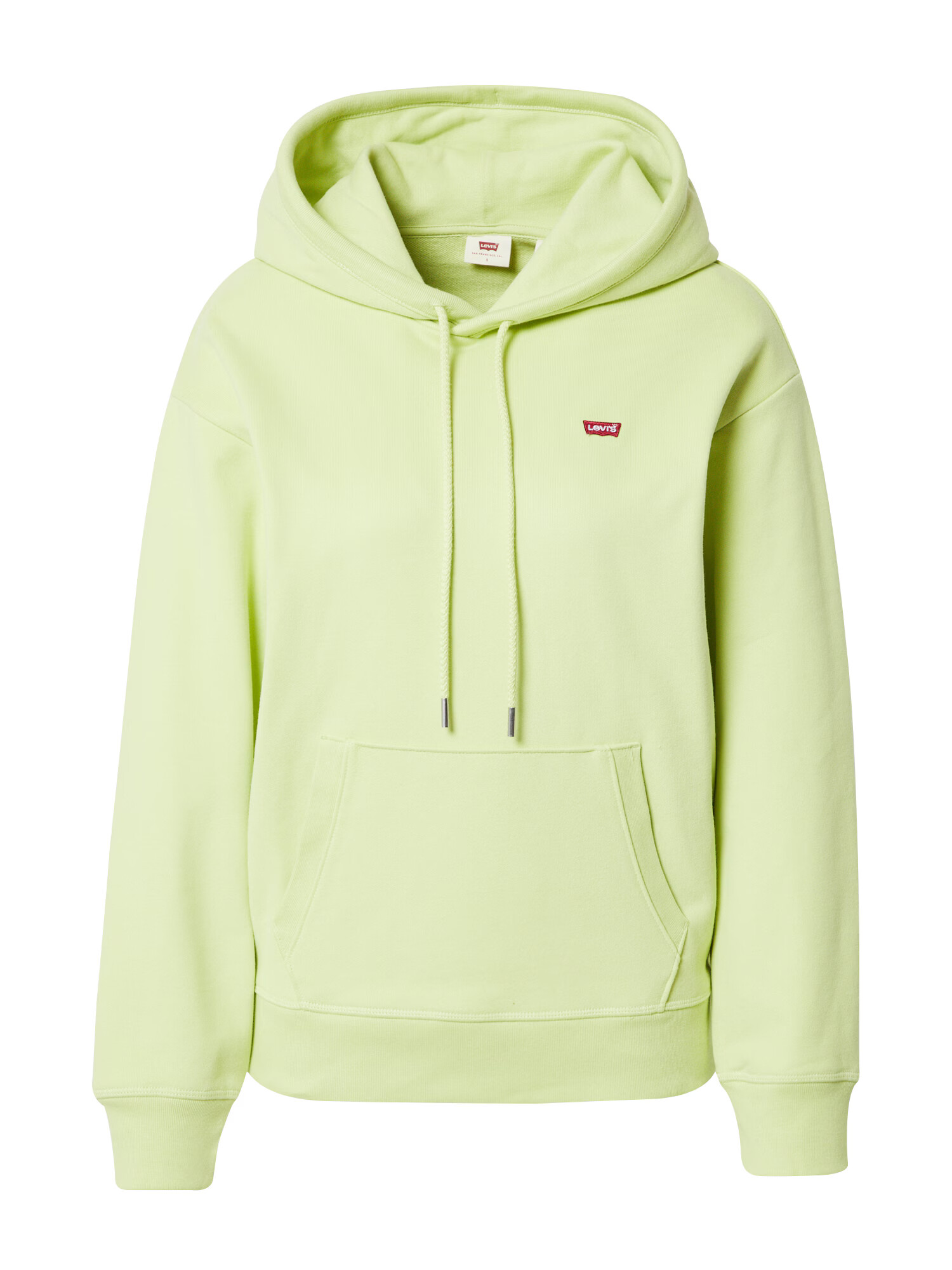 LEVI'S Bluză de molton 'STANDARD HOODIE GREENS' verde kiwi / roșu - Pled.ro