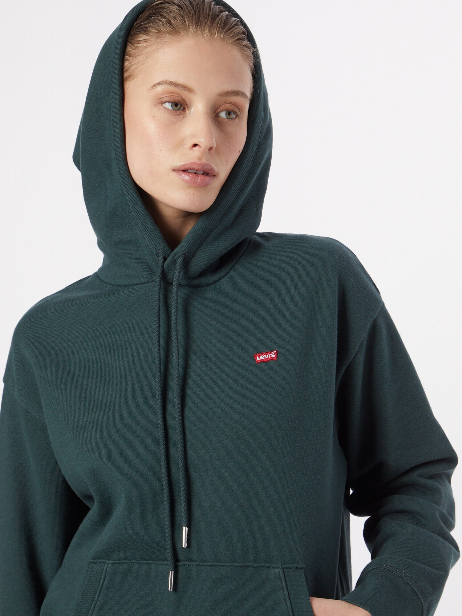 LEVI'S ® Bluză de molton verde pin / roșu / alb - Pled.ro