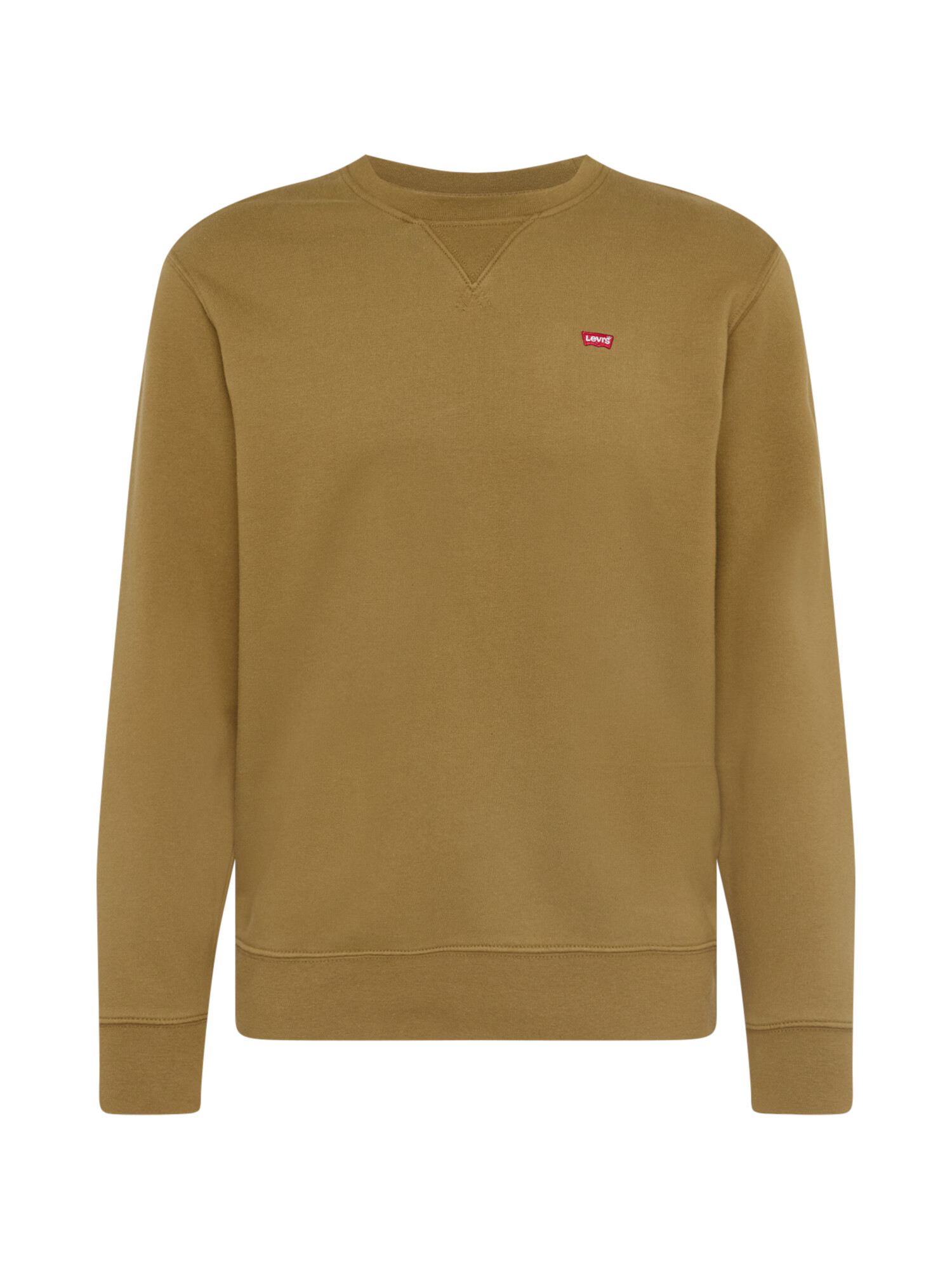 LEVI'S Bluză de molton 'NEW ORIGINAL CREW NEUTRALS' verde stuf - Pled.ro