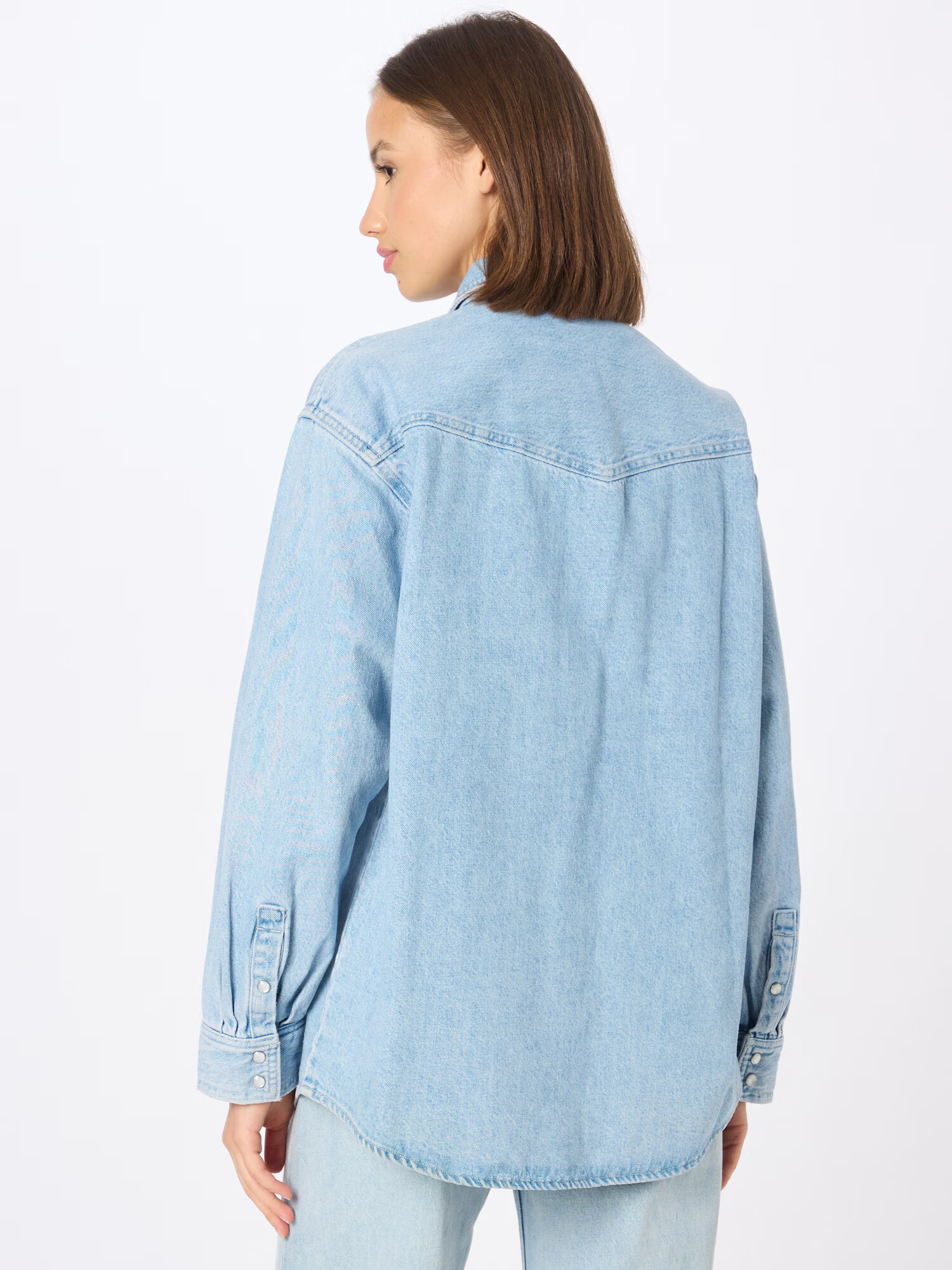 LEVI'S Bluză 'DORSEY XL WESTERN LIGHT INDIGO - WORN IN' albastru denim - Pled.ro