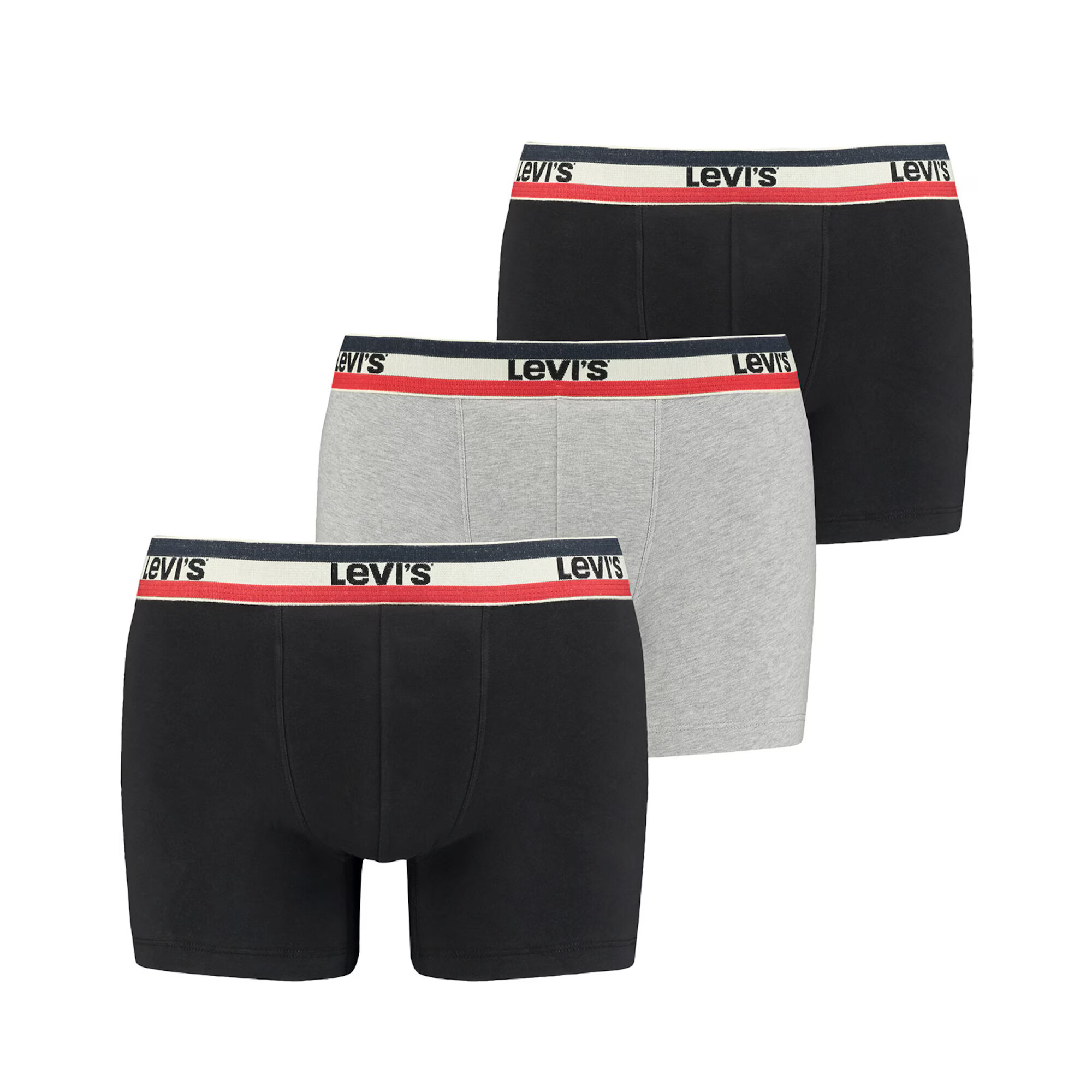 LEVI'S Boxeri gri / roșu / negru / alb - Pled.ro