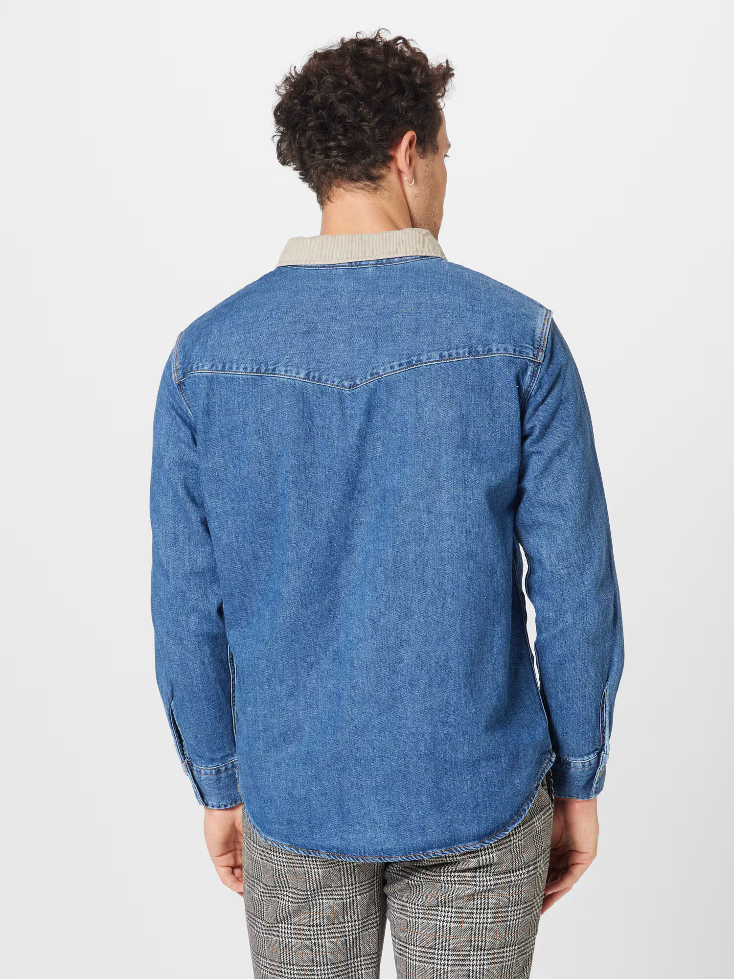 LEVI'S Cămașă 'RELAXED FIT WESTERN MED INDIGO - FLAT FINISH' albastru denim - Pled.ro