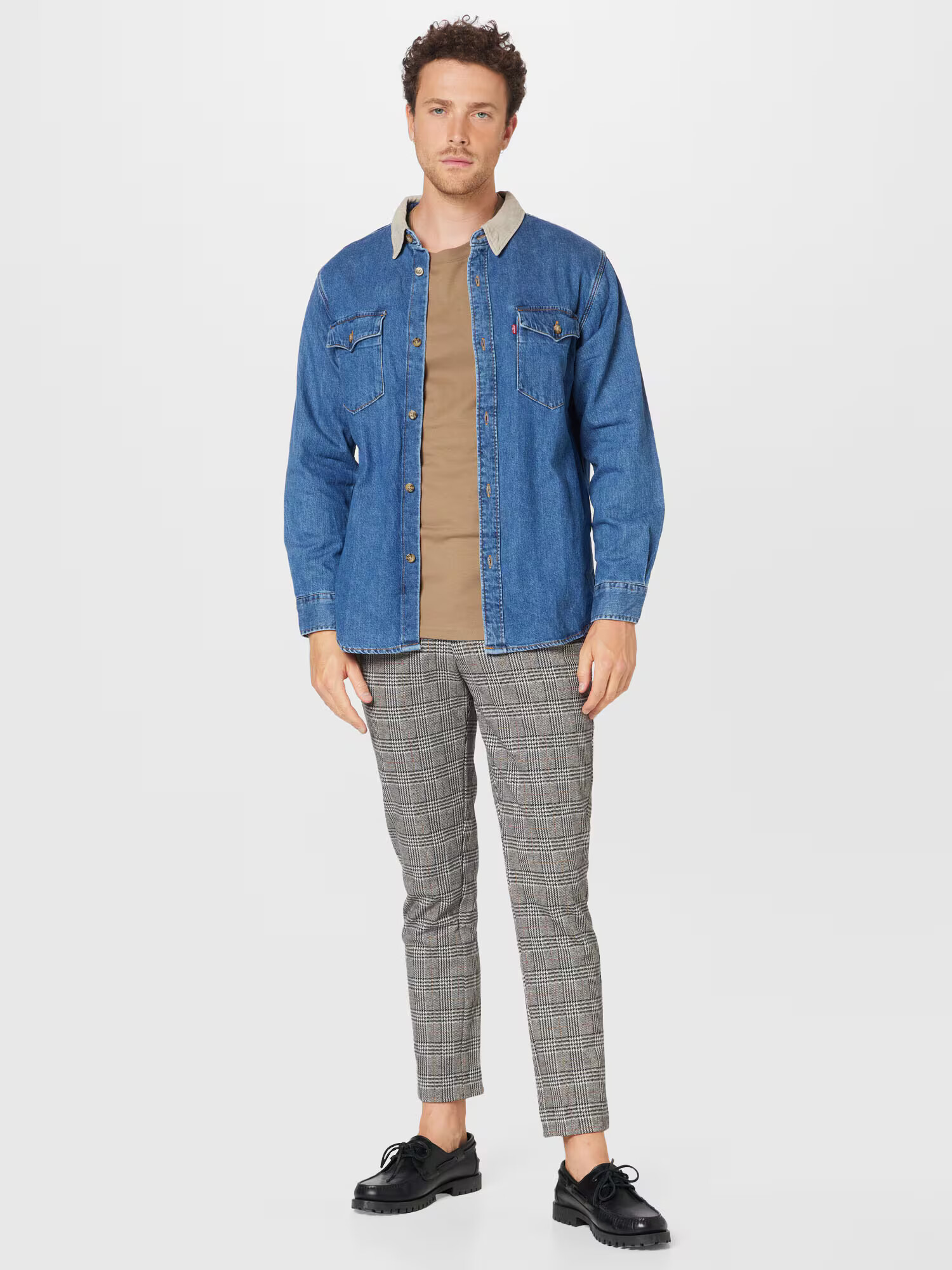 LEVI'S Cămașă 'RELAXED FIT WESTERN MED INDIGO - FLAT FINISH' albastru denim - Pled.ro