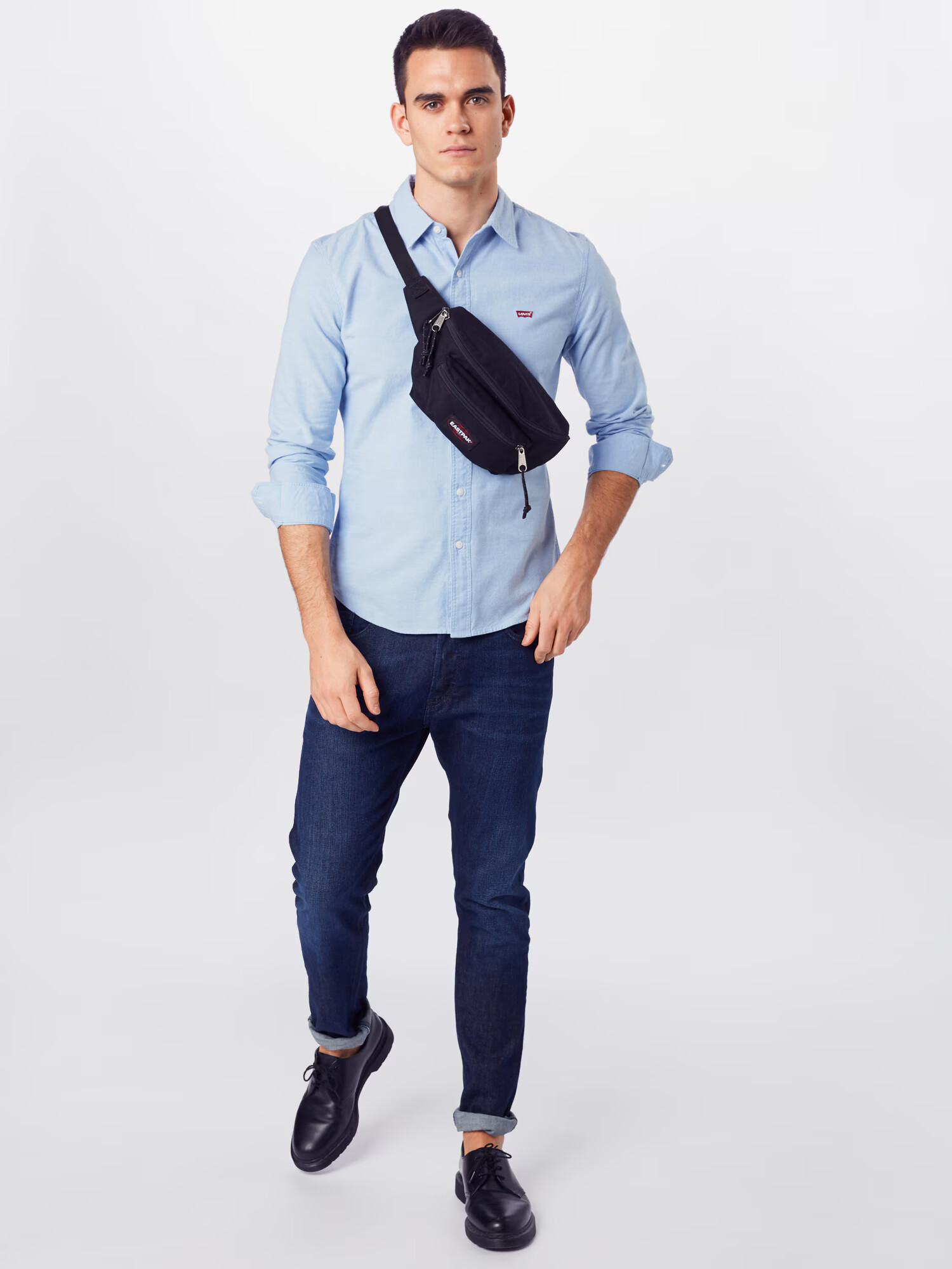 LEVI'S ® Cămașă 'LS BATTERY HM SHIRT SLIM BLUES' albastru deschis - Pled.ro