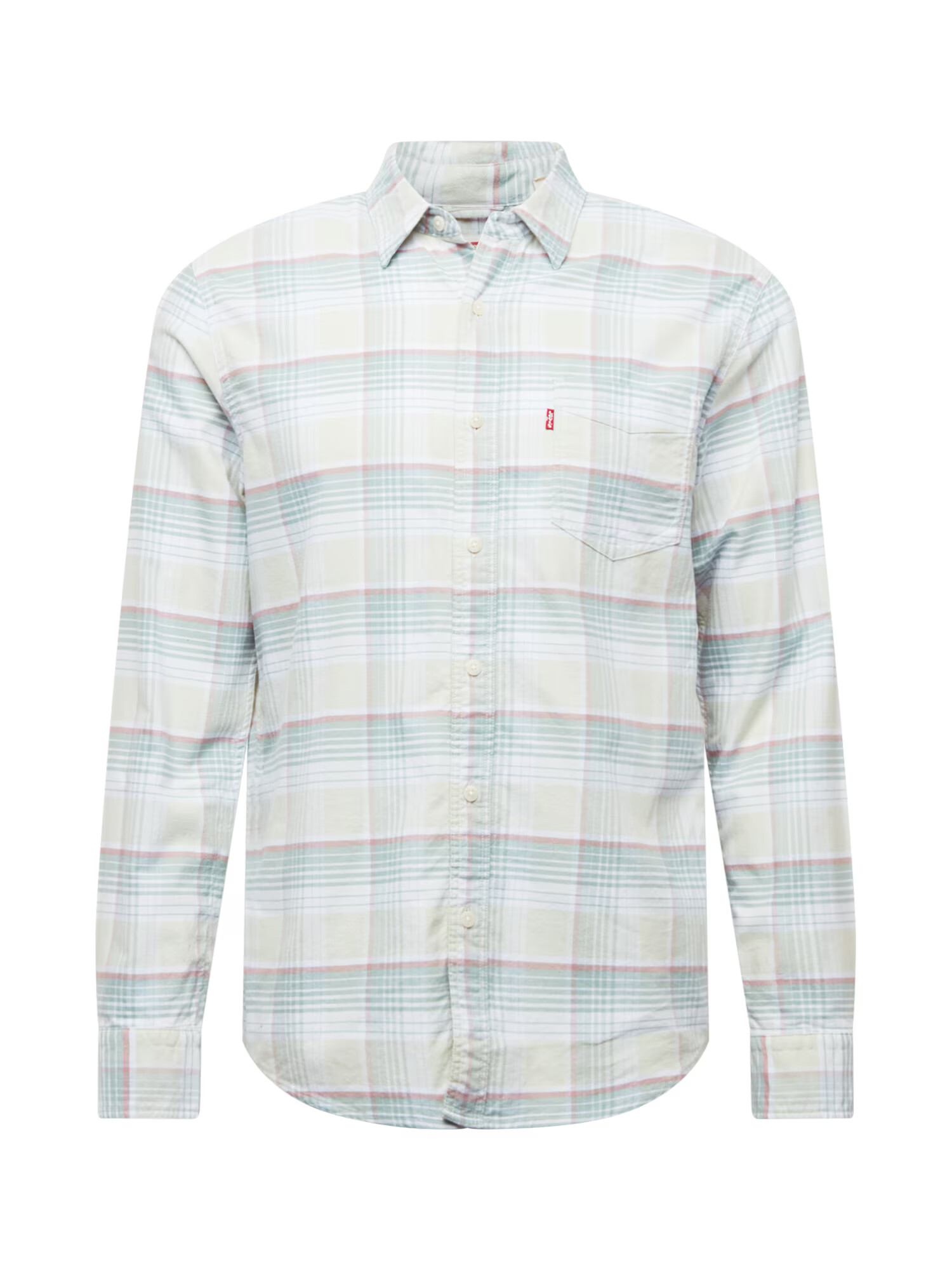 LEVI'S Cămașă 'Sunset' albastru pastel / verde stuf / roșu pastel / alb - Pled.ro