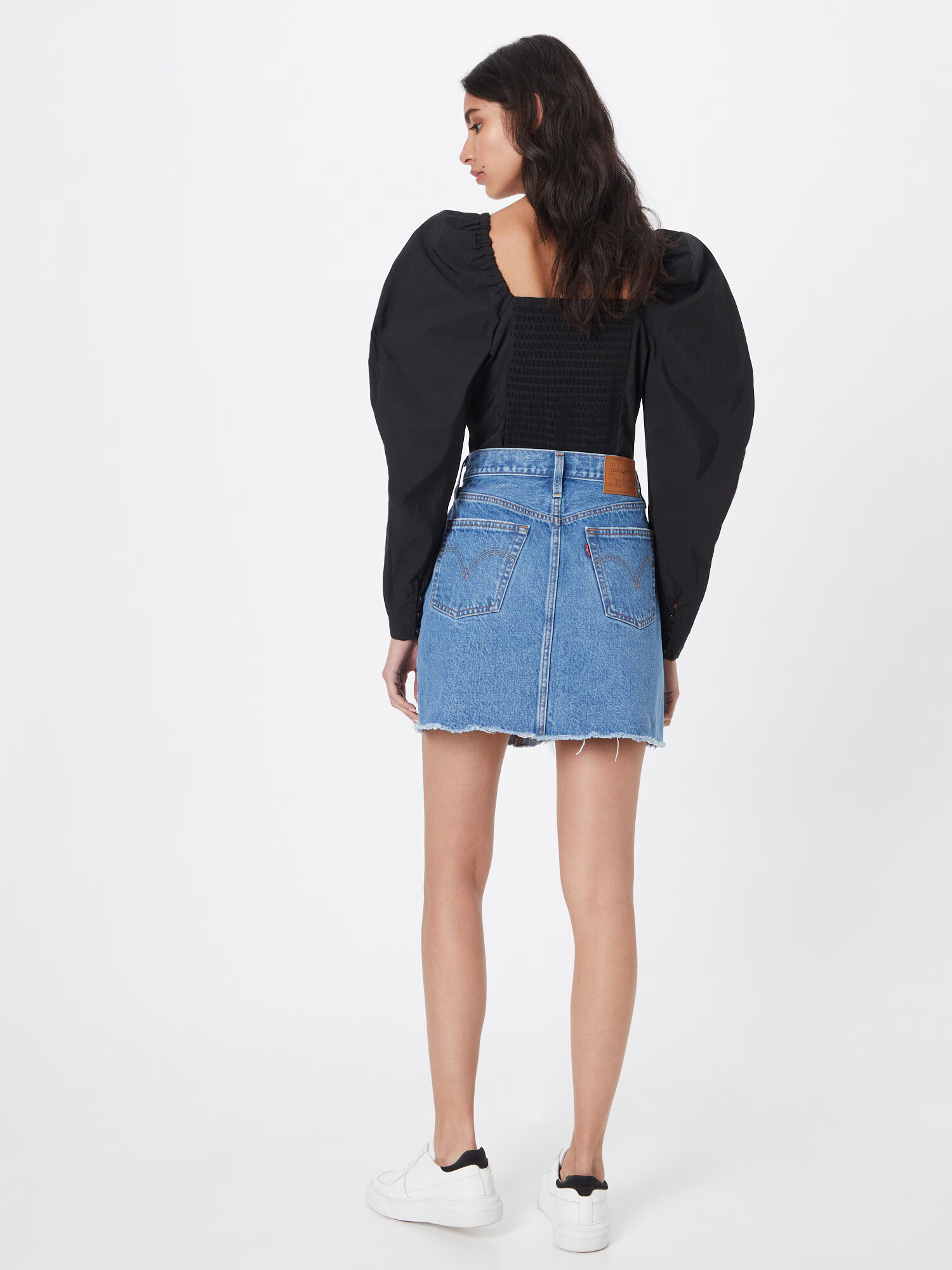 LEVI'S Fustă 'HR DECON ICONIC BF SKIRT LIGHT INDIGO - WORN IN' albastru denim - Pled.ro