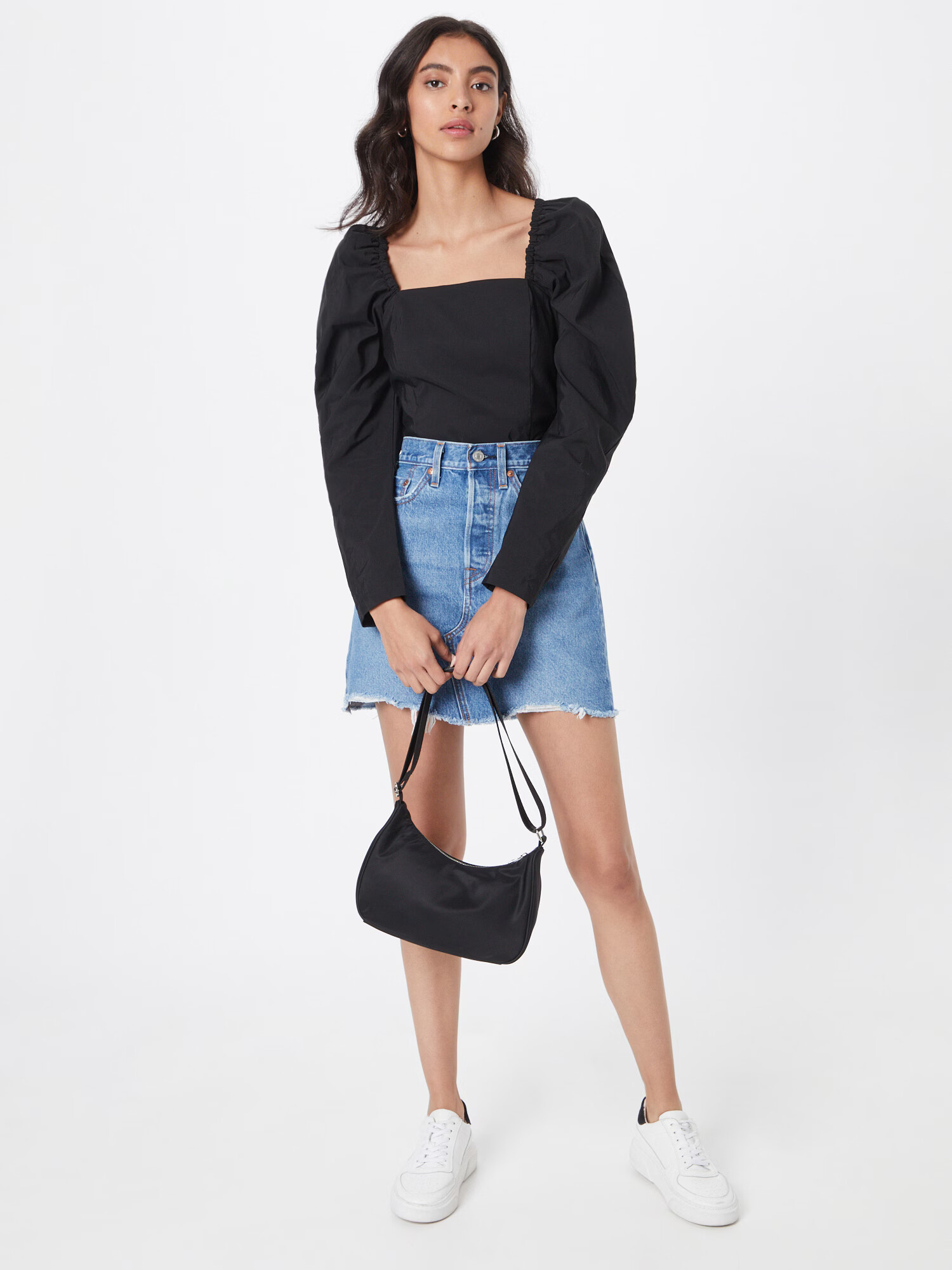 LEVI'S Fustă 'HR DECON ICONIC BF SKIRT LIGHT INDIGO - WORN IN' albastru denim - Pled.ro