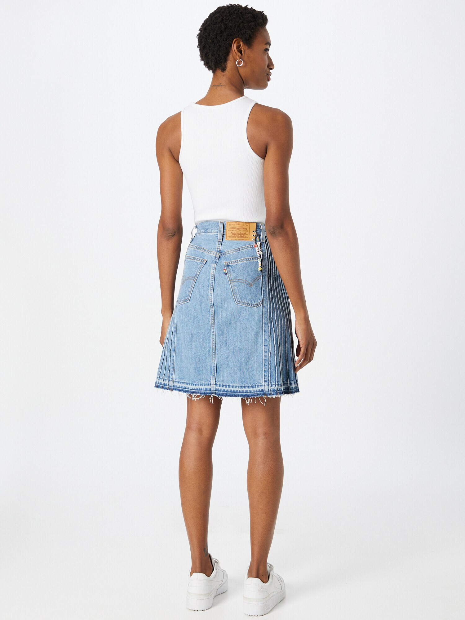 LEVI'S Fustă 'PRIDE SKIRT LIGHT INDIGO - FLAT FINISH' albastru denim - Pled.ro