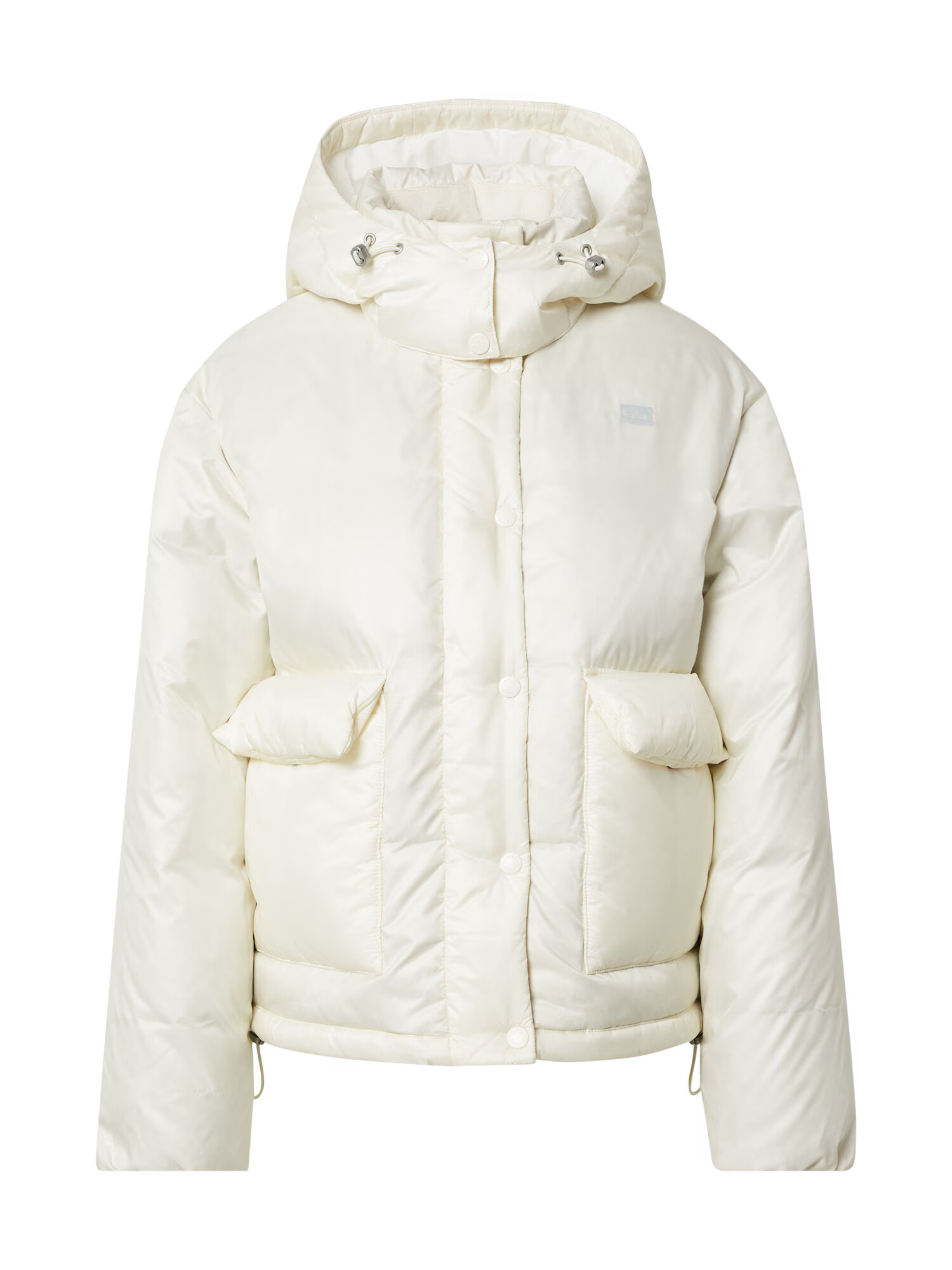 LEVI'S ® Geacă de iarnă 'CORE PUFFER SHORTY MULTI-COLOR' alb natural - Pled.ro