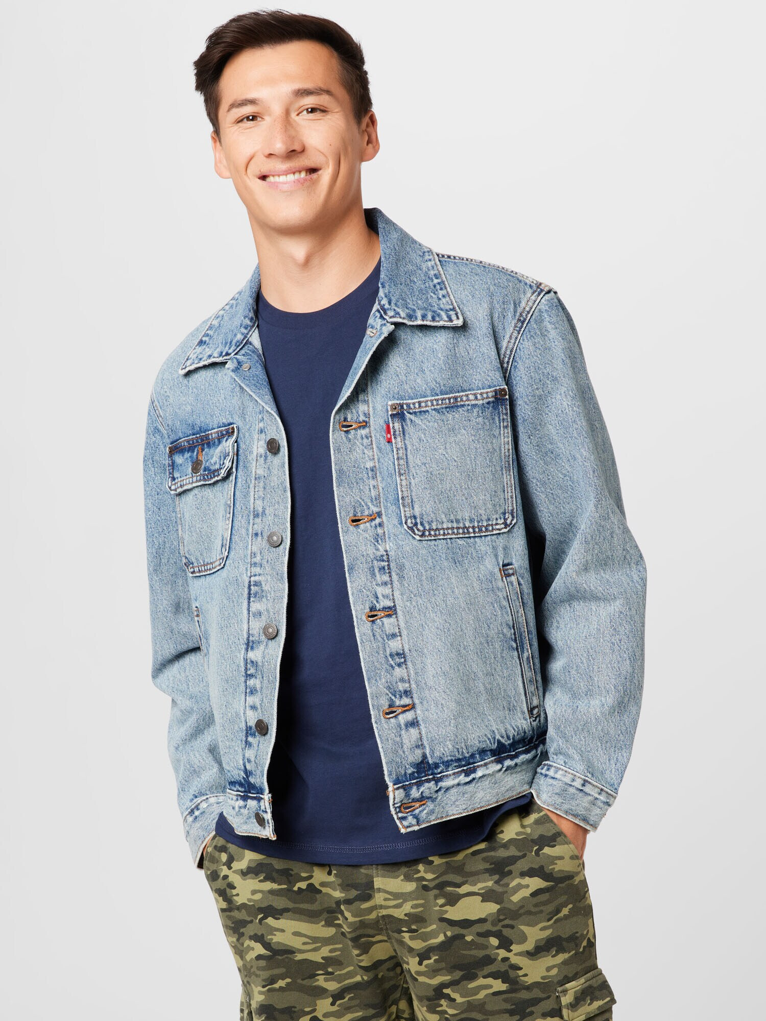 LEVI'S ® Geacă de primăvară-toamnă albastru denim - Pled.ro