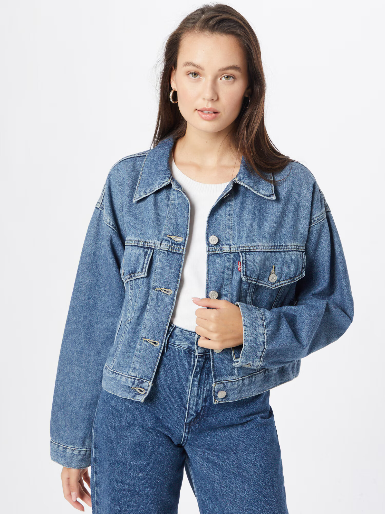 LEVI'S ® Geacă de primăvară-toamnă albastru denim - Pled.ro