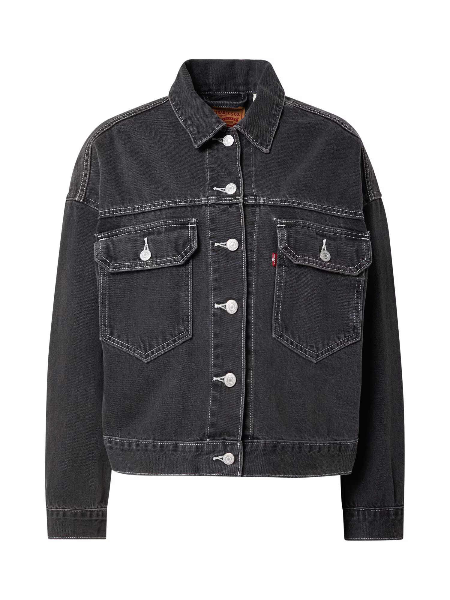 LEVI'S Geacă de primăvară-toamnă negru denim - Pled.ro