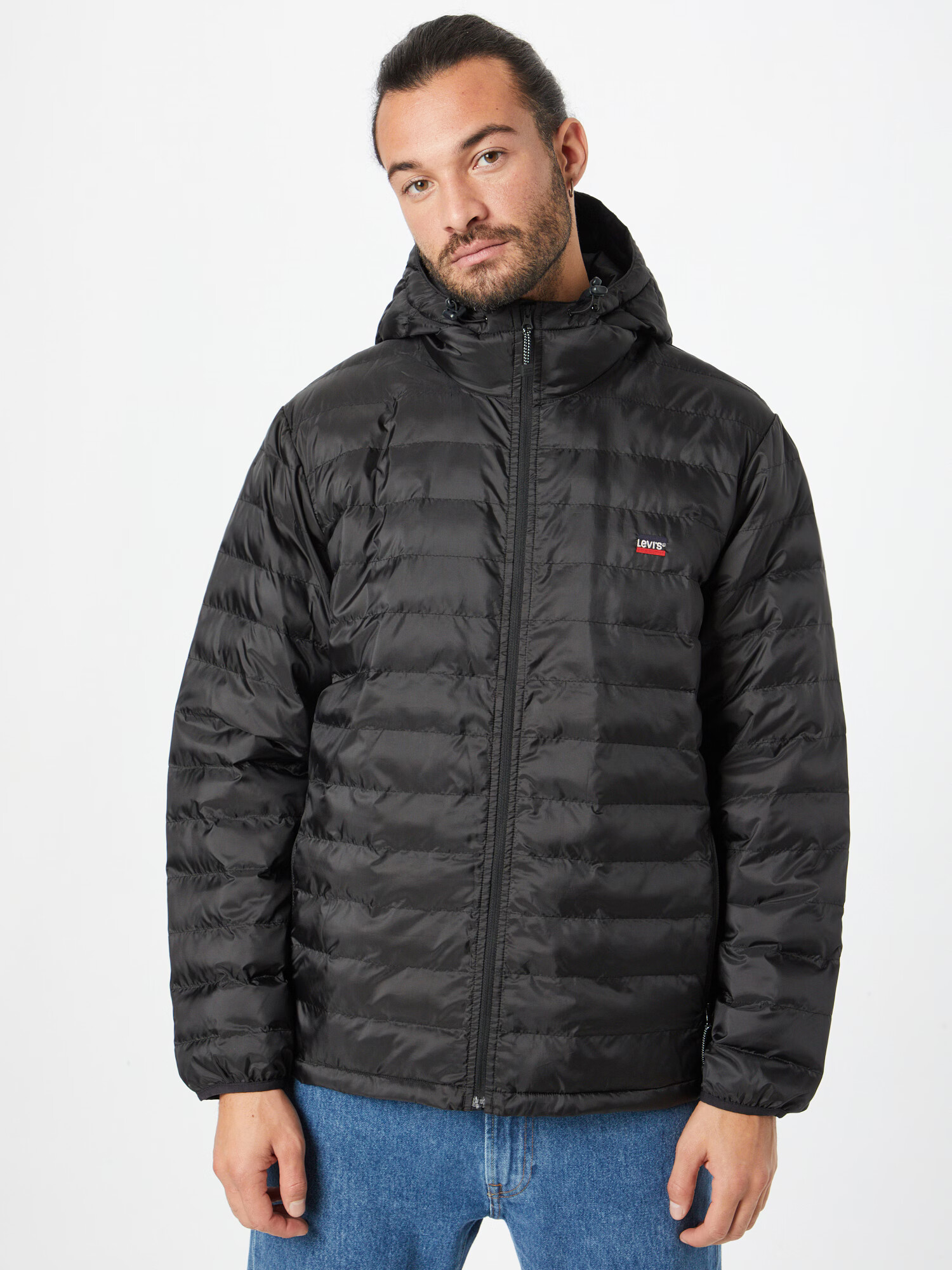 LEVI'S Geacă de primăvară-toamnă 'PRESIDIO PKBL HOODED JKT BLACKS' negru - Pled.ro