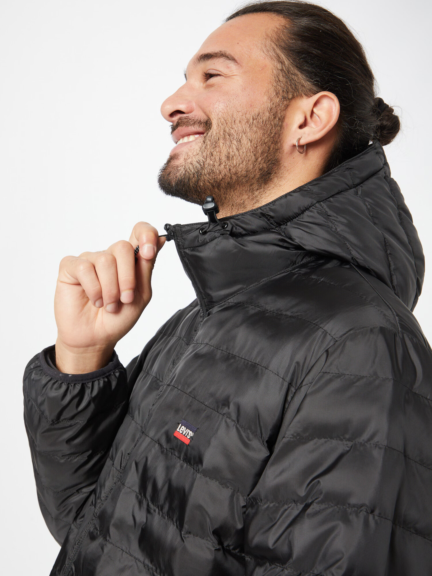 LEVI'S Geacă de primăvară-toamnă 'PRESIDIO PKBL HOODED JKT BLACKS' negru - Pled.ro