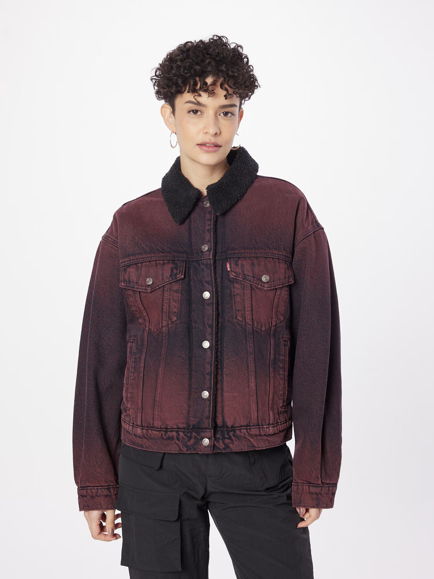 LEVI'S ® Geacă de primăvară-toamnă roșu burgundy / roșu vin / negru - Pled.ro