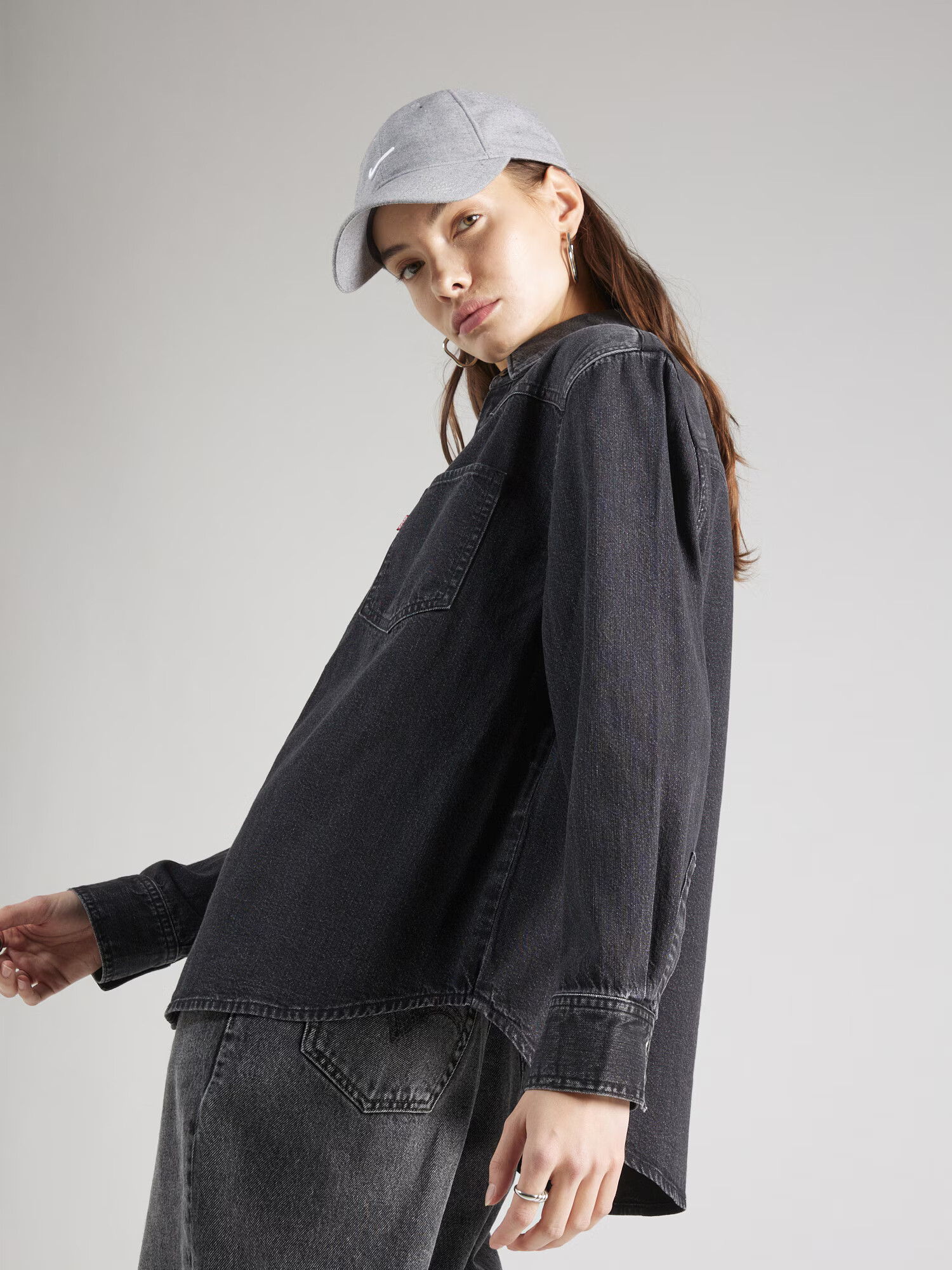 LEVI'S ® Bluză 'TEODORA' roșu intens / negru denim / alb - Pled.ro