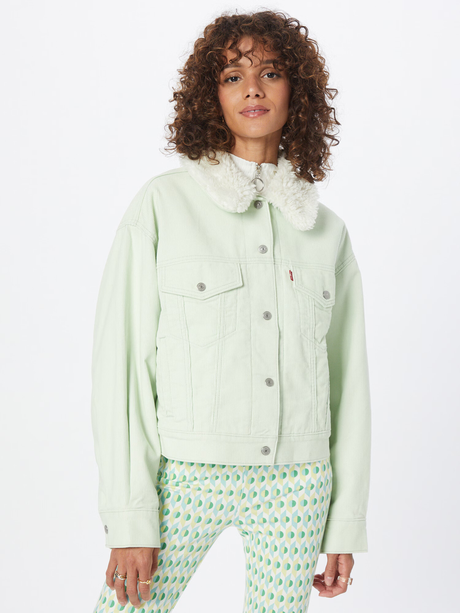 LEVI'S Geacă de primăvară-toamnă verde pastel - Pled.ro