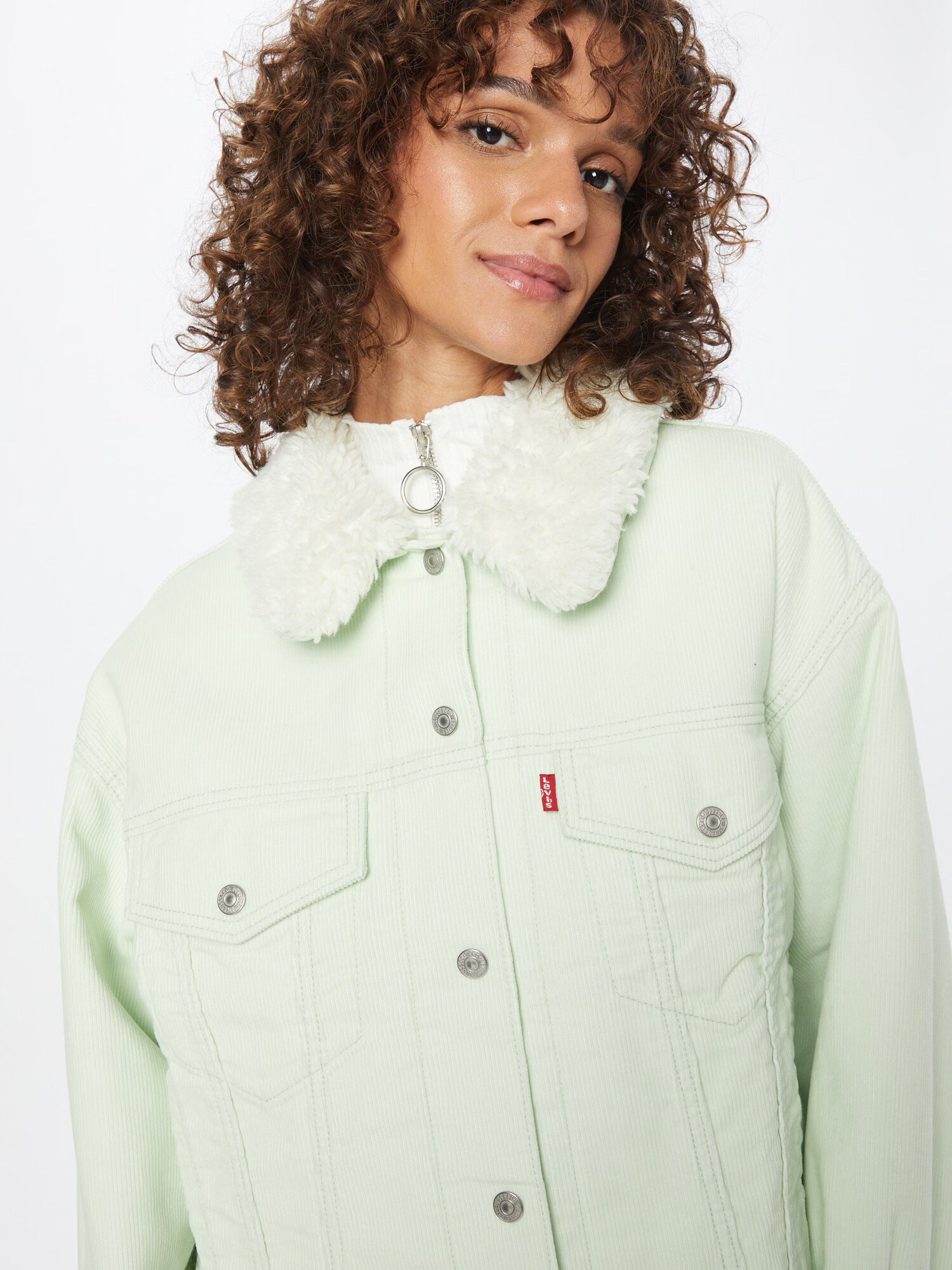 LEVI'S Geacă de primăvară-toamnă verde pastel - Pled.ro