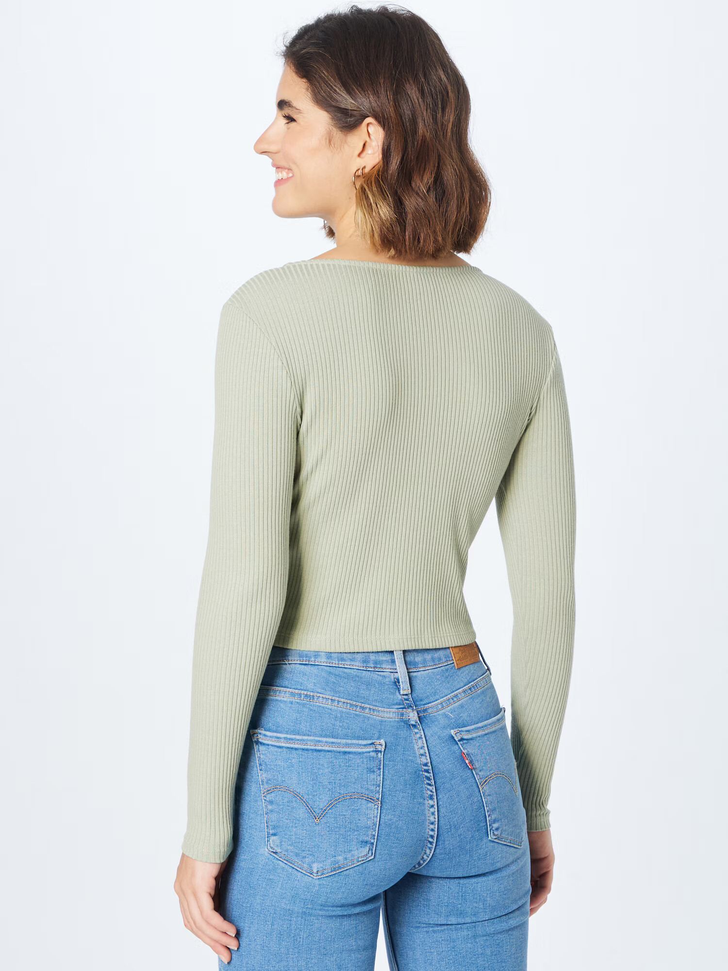 LEVI'S Geacă tricotată 'LS RACH TOP NEUTRALS' verde măr - Pled.ro