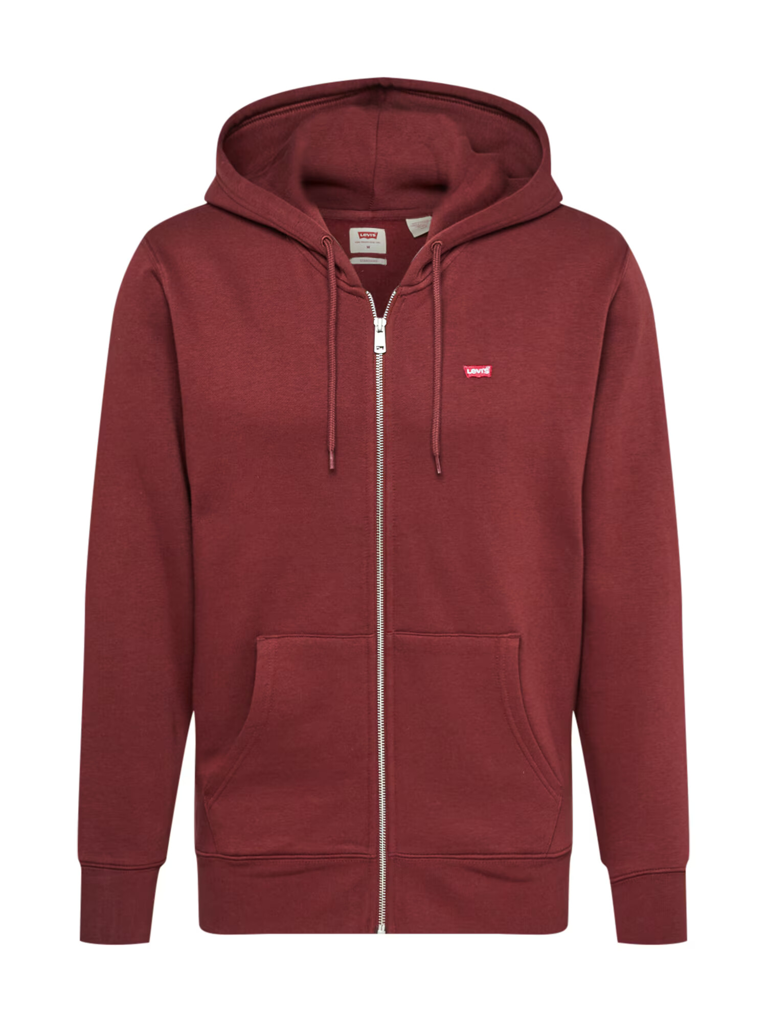 LEVI'S Hanorac 'CORE NG ZIP UP REDS' roșu / roșu bordeaux / alb - Pled.ro