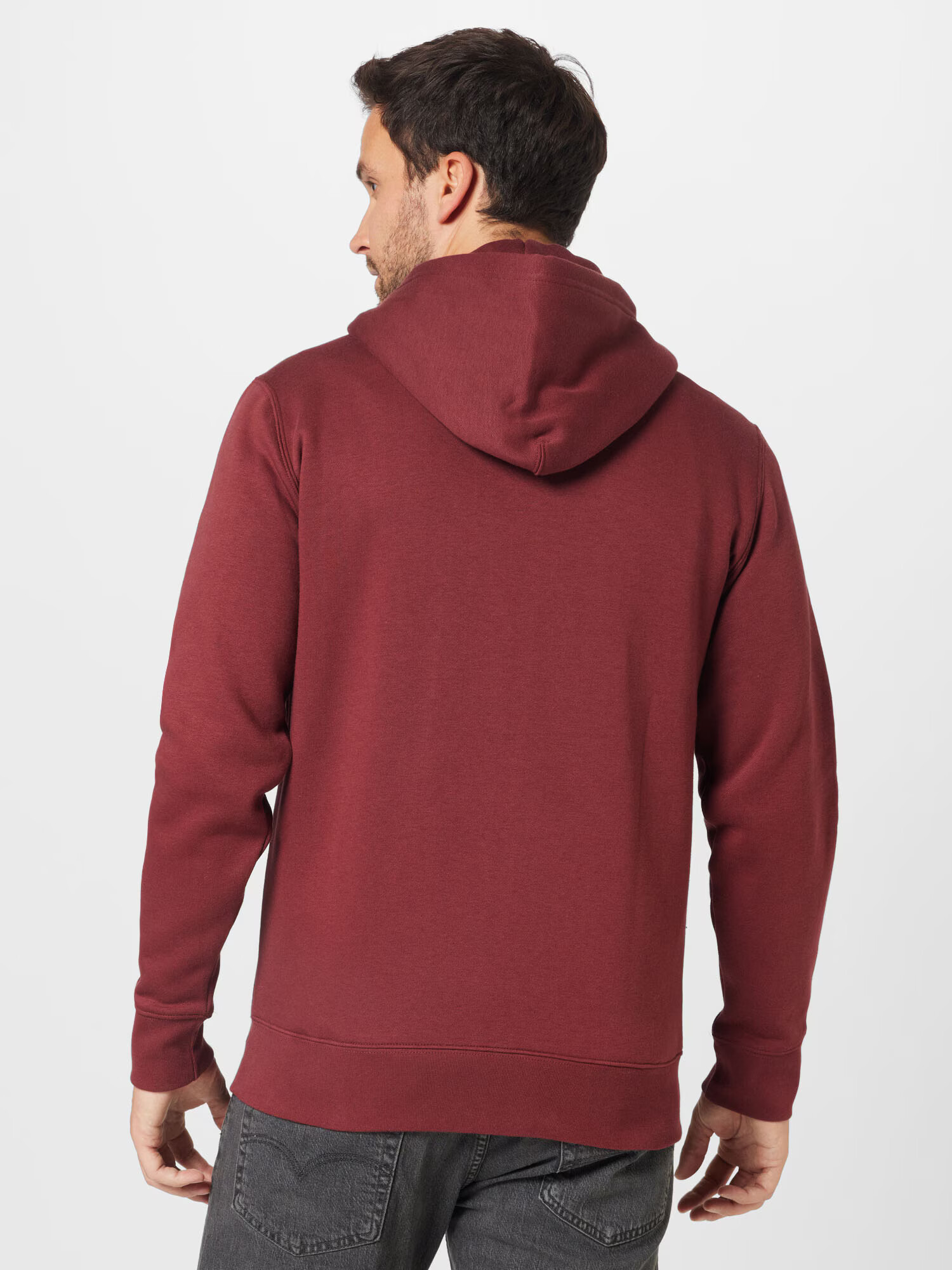 LEVI'S Hanorac 'CORE NG ZIP UP REDS' roșu / roșu bordeaux / alb - Pled.ro