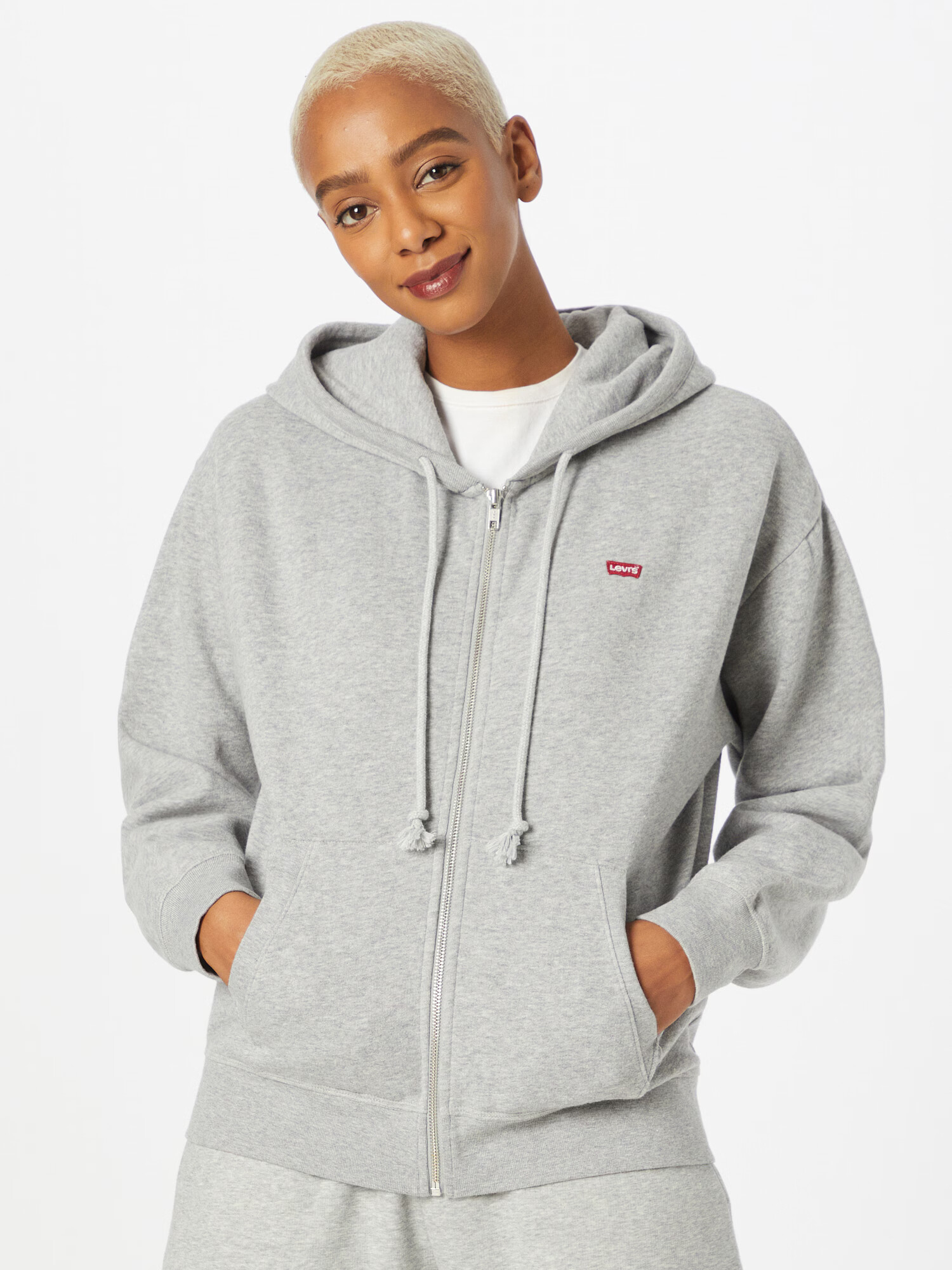 LEVI'S ® Hanorac 'STANDARD ZIP HOODIE GREYS' gri - Pled.ro