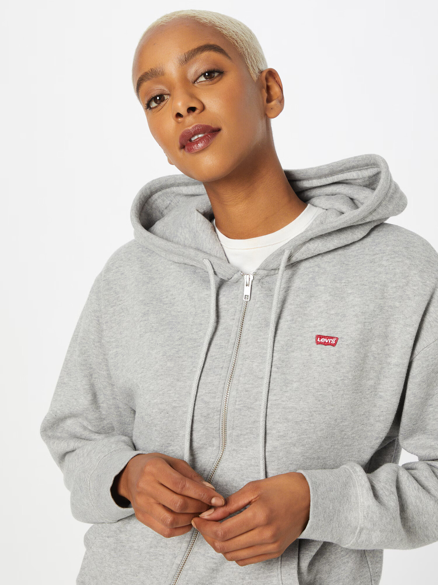 LEVI'S ® Hanorac 'STANDARD ZIP HOODIE GREYS' gri - Pled.ro