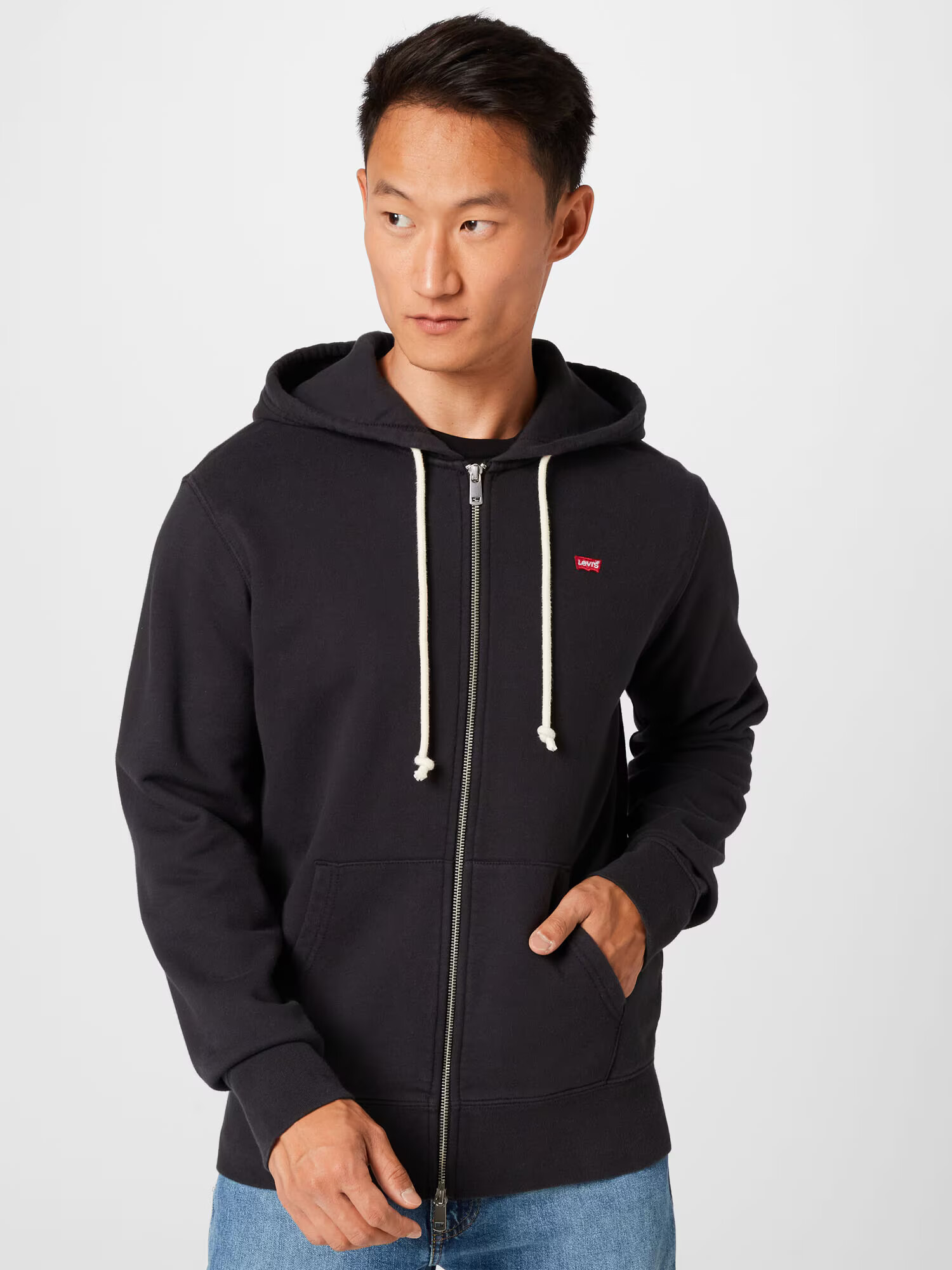 LEVI'S ® Hanorac 'NEW ORIGINAL ZIP UP BLACKS' negru - Pled.ro