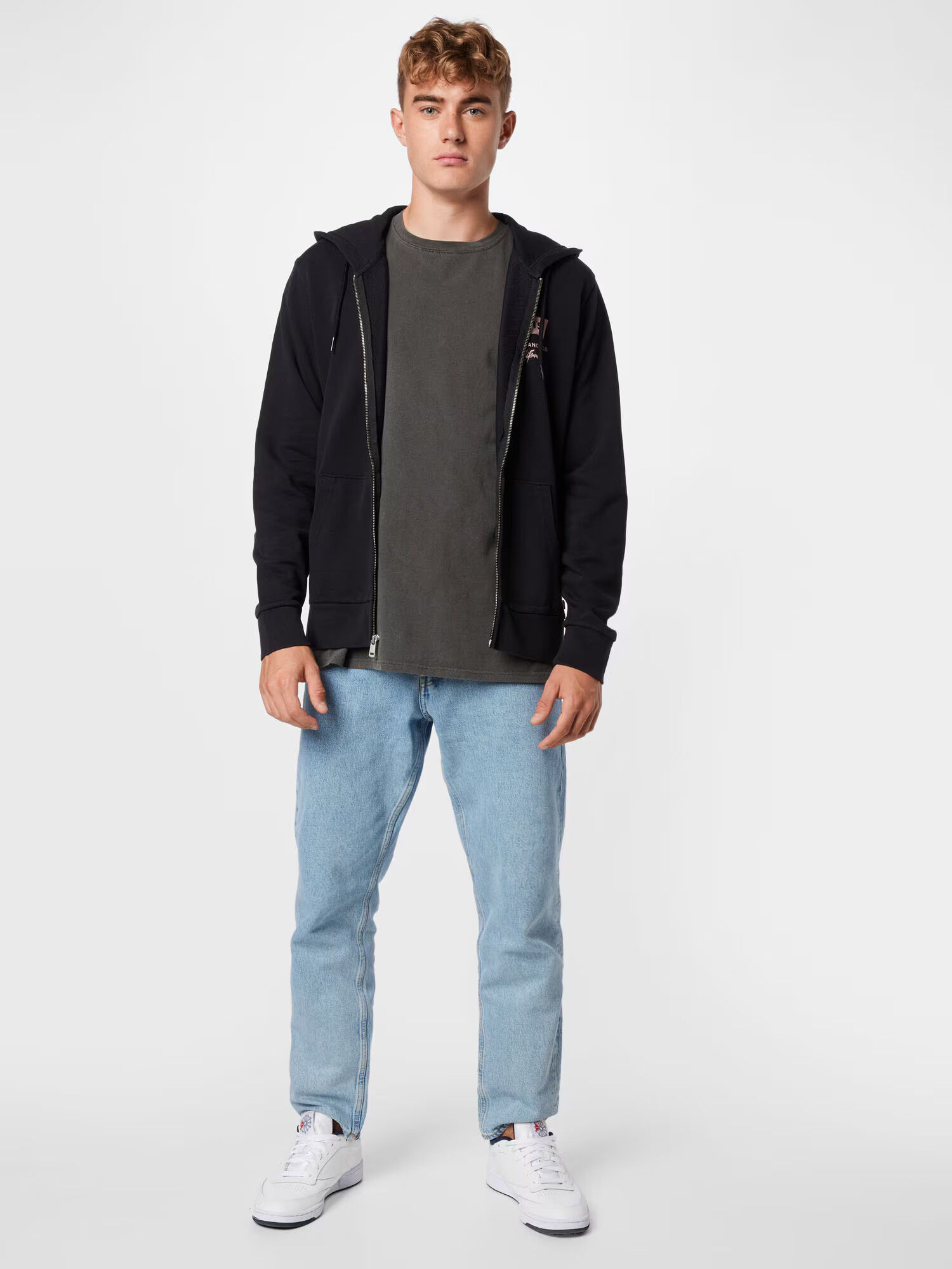 LEVI'S Hanorac roz pudră / negru - Pled.ro