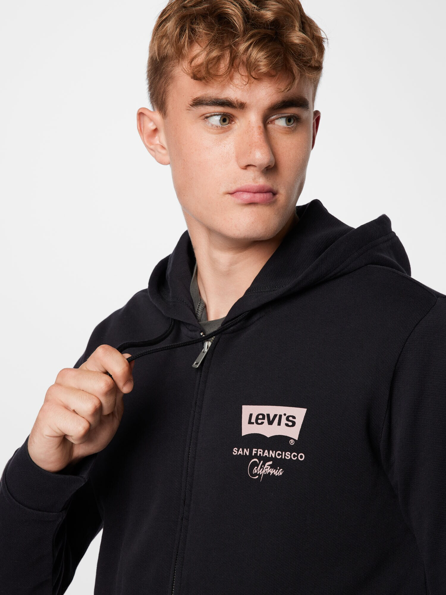 LEVI'S Hanorac roz pudră / negru - Pled.ro