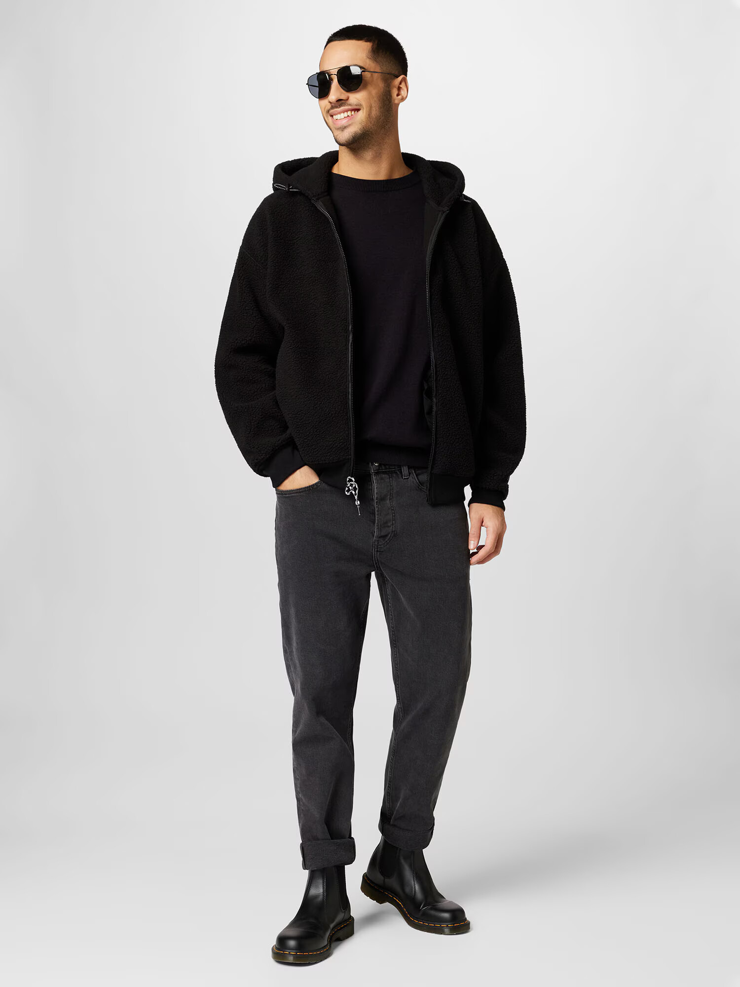 LEVI'S Jachetă fleece negru - Pled.ro