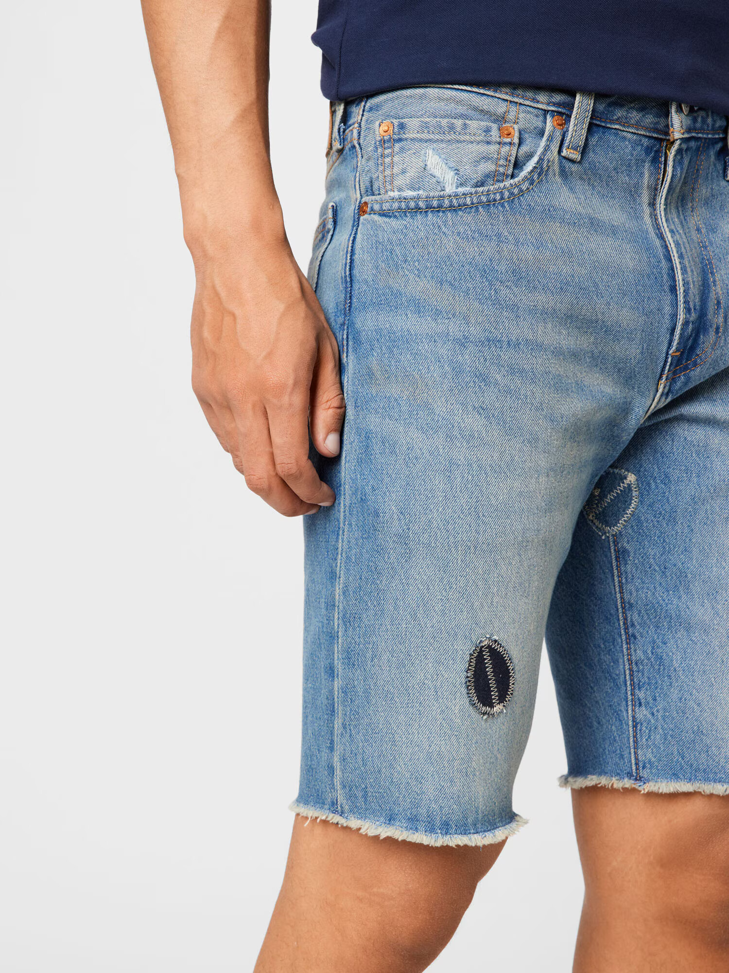 LEVI'S Jeans '405 STANDARD SHORT MED INDIGO - WORN IN' albastru denim - Pled.ro