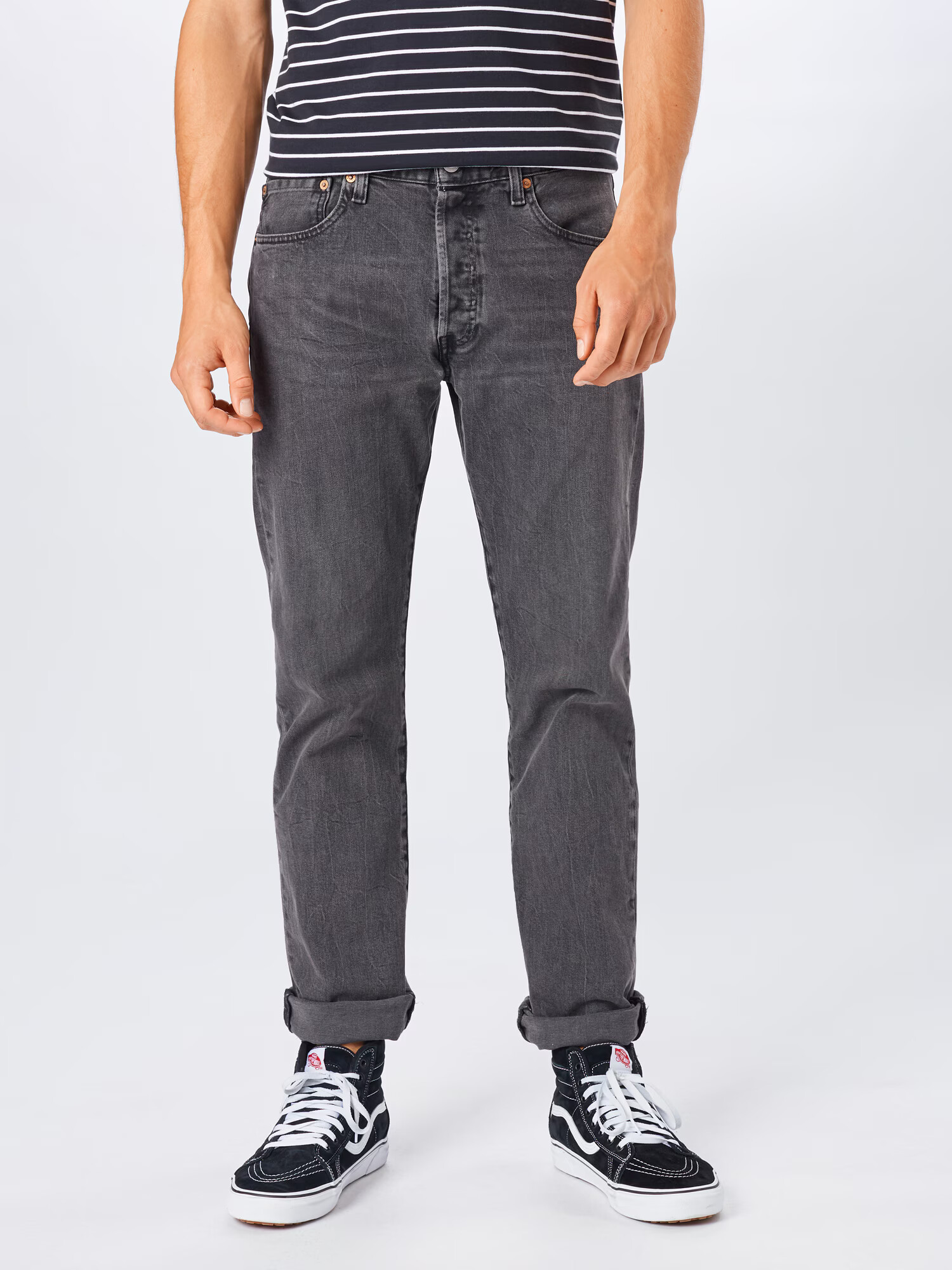 LEVI'S Jeans '501® LEVIS®ORIGINAL FIT GREYS' gri amestecat - Pled.ro