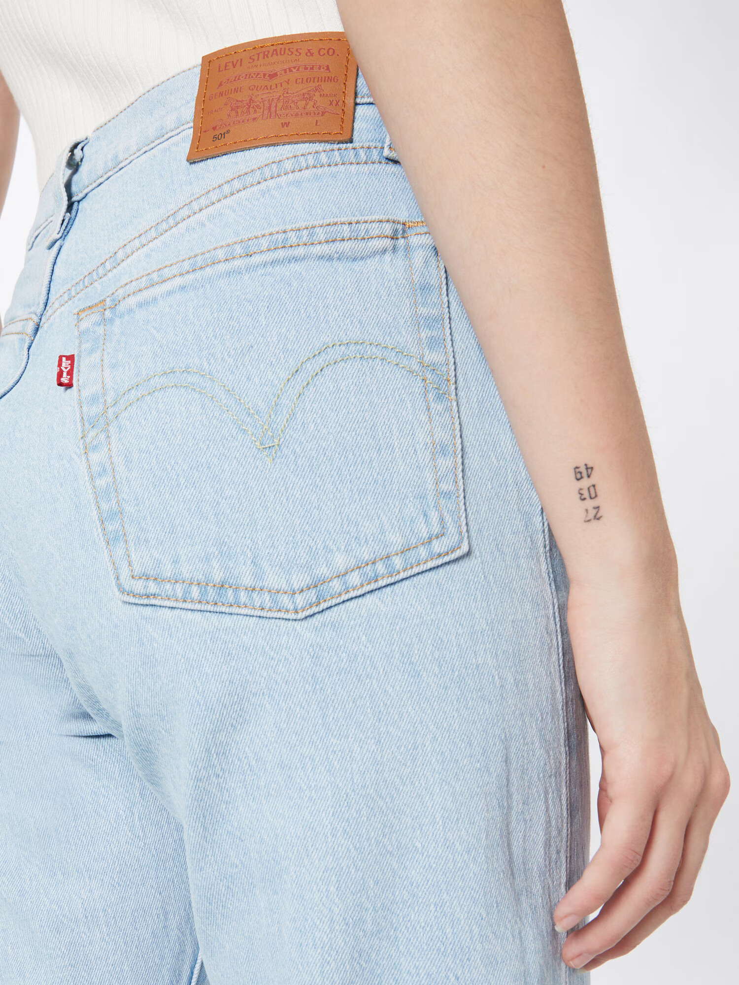 LEVI'S ® Jeans '501® CROP' albastru deschis - Pled.ro