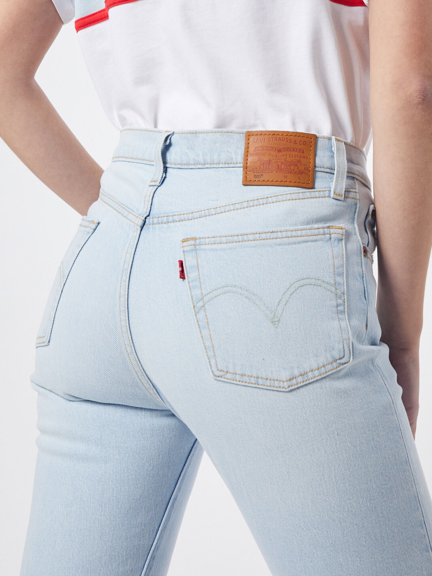 LEVI'S Jeans '501® CROP' albastru denim - Pled.ro