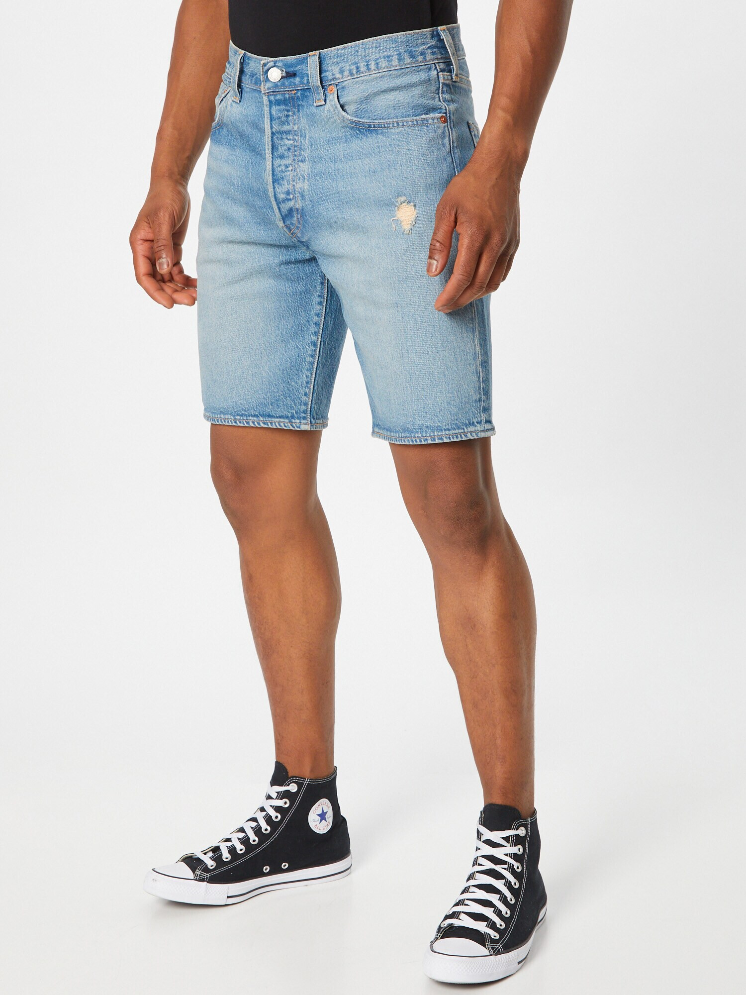 LEVI'S Jeans '501® HEMMED SHORT' albastru denim - Pled.ro