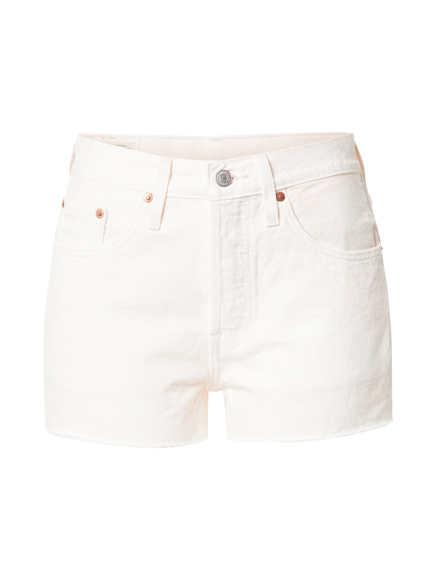 LEVI'S Jeans '501® HIGH RISE SHORT' crem - Pled.ro