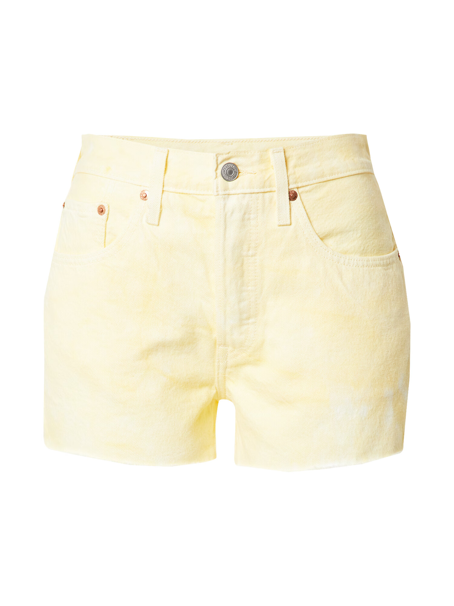 LEVI'S Jeans '501® HIGH RISE SHORT' galben pastel - Pled.ro