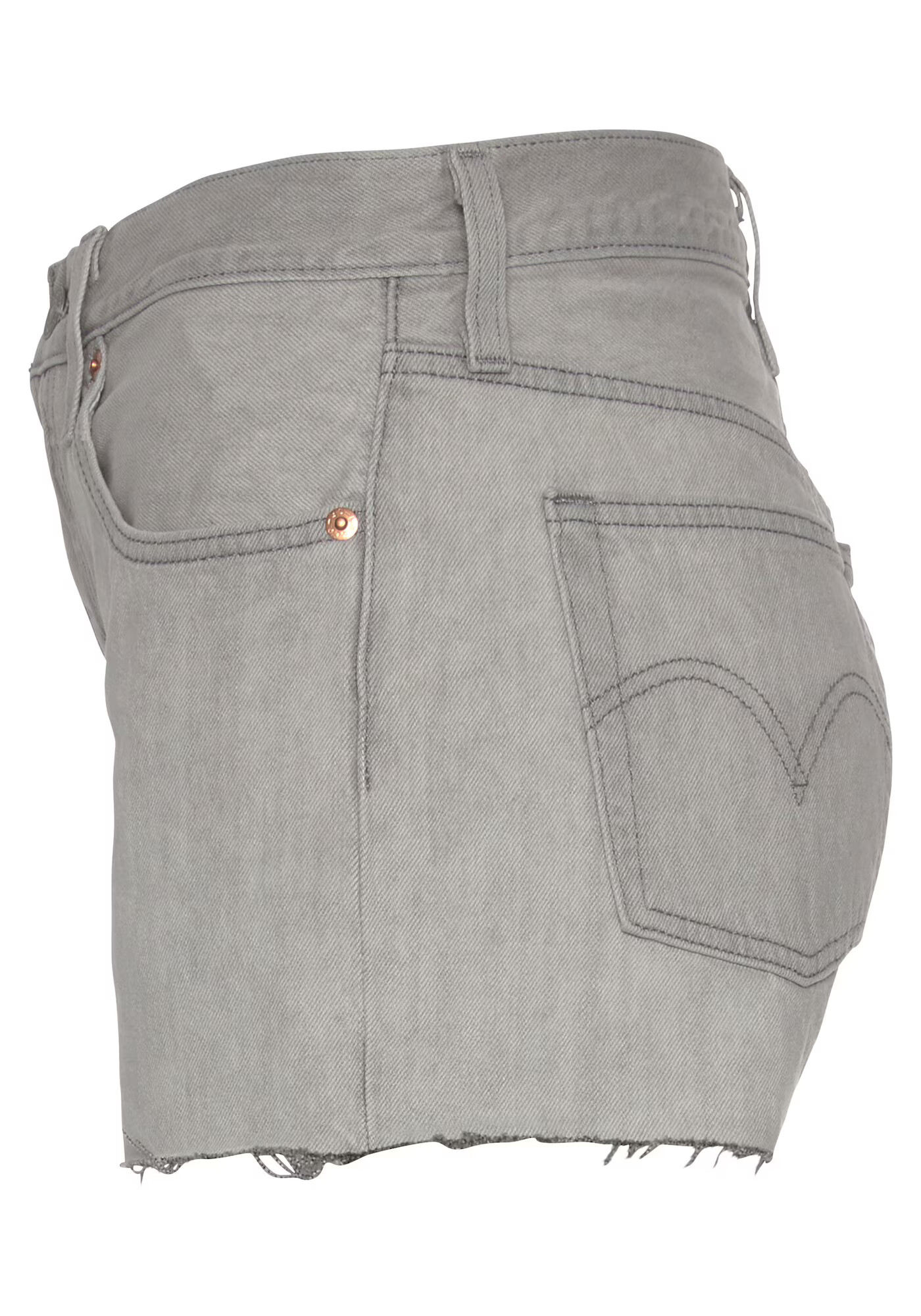 LEVI'S Jeans '501® HIGH RISE SHORT' gri denim - Pled.ro