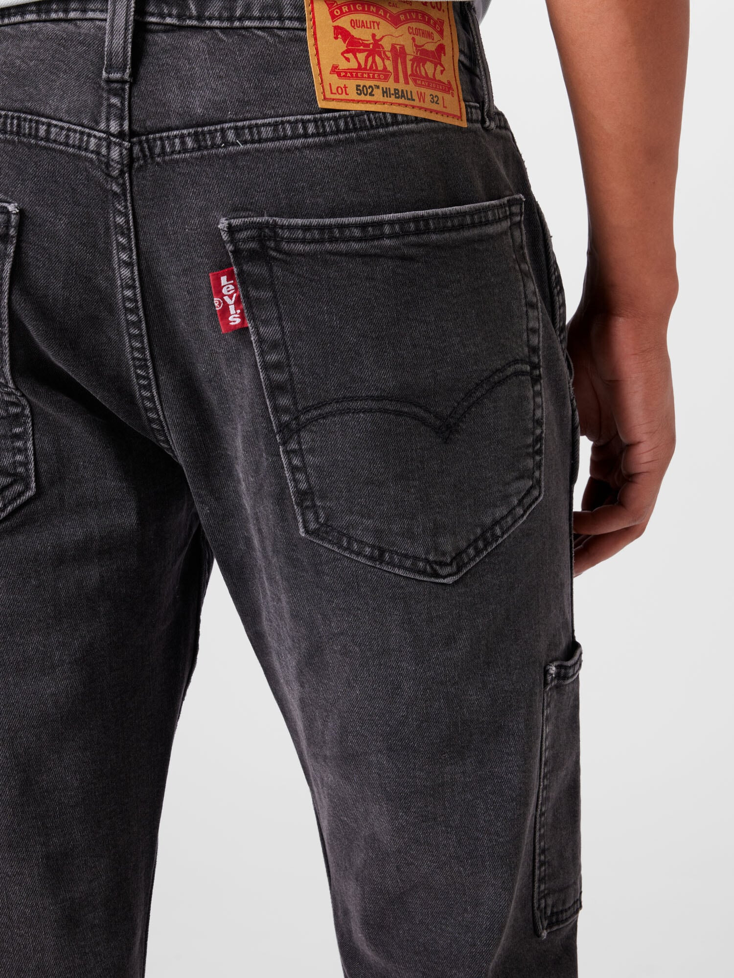 LEVI'S ® Jeans '502 HI BALL UTILITY' gri denim - Pled.ro