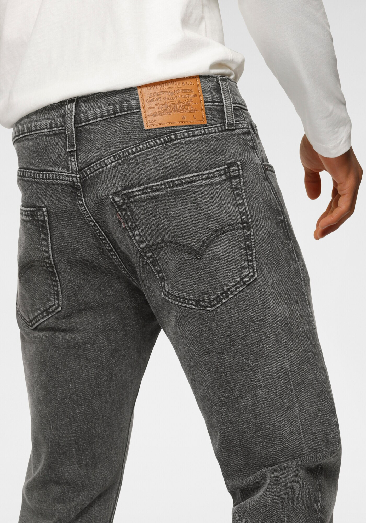 LEVI'S Jeans '502 TAPER' gri închis - Pled.ro