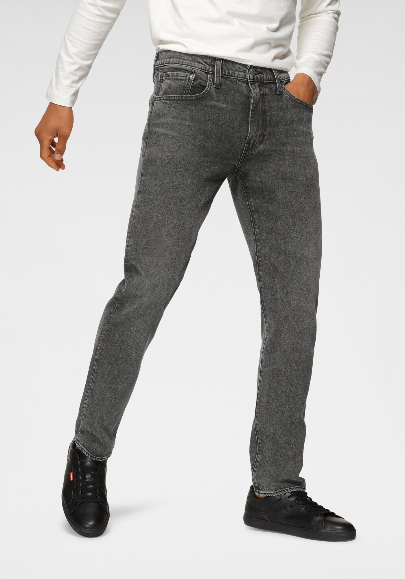 LEVI'S Jeans '502 TAPER' gri închis - Pled.ro