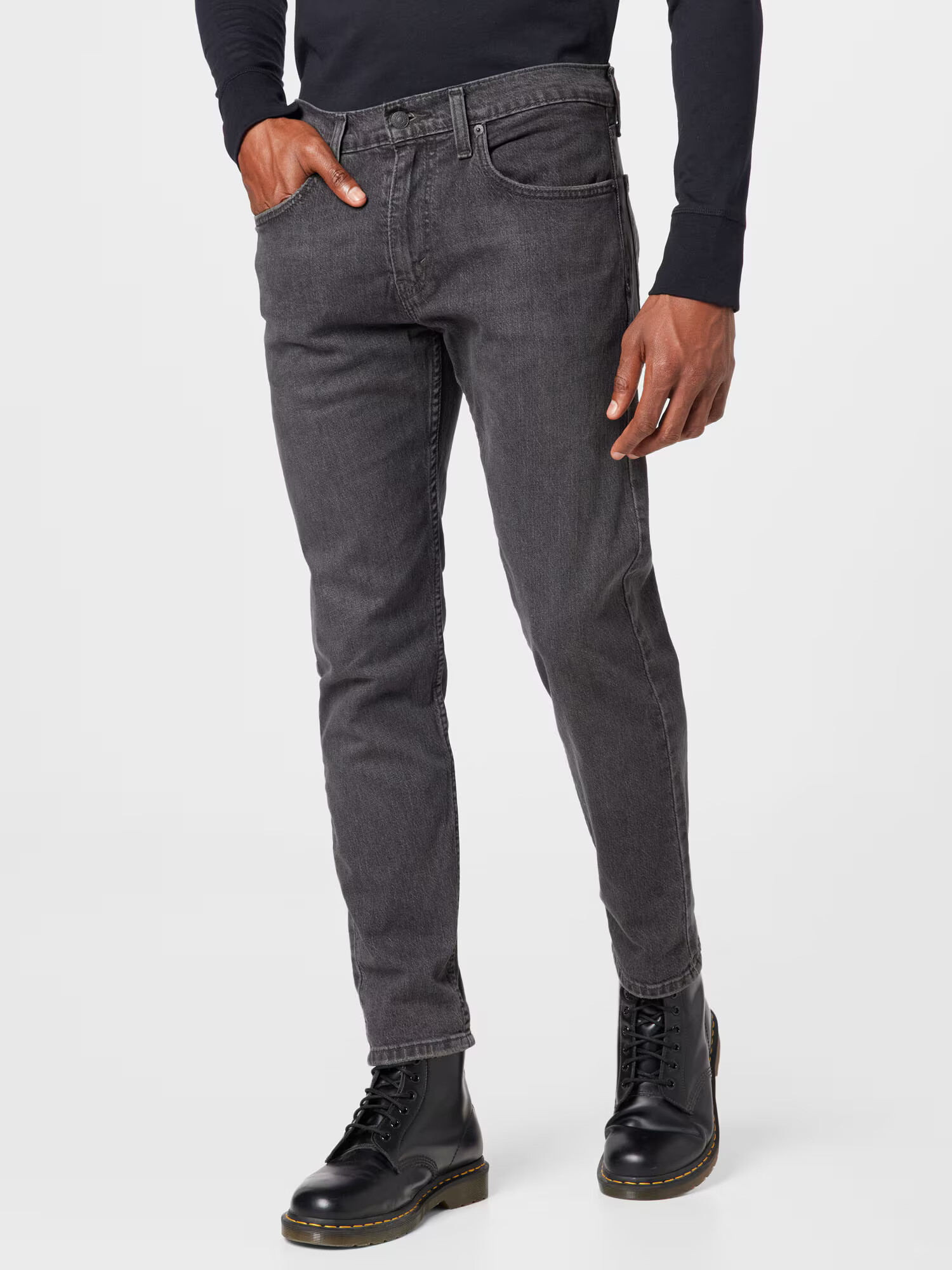 LEVI'S Jeans '502 TAPER HI BALL' gri denim - Pled.ro