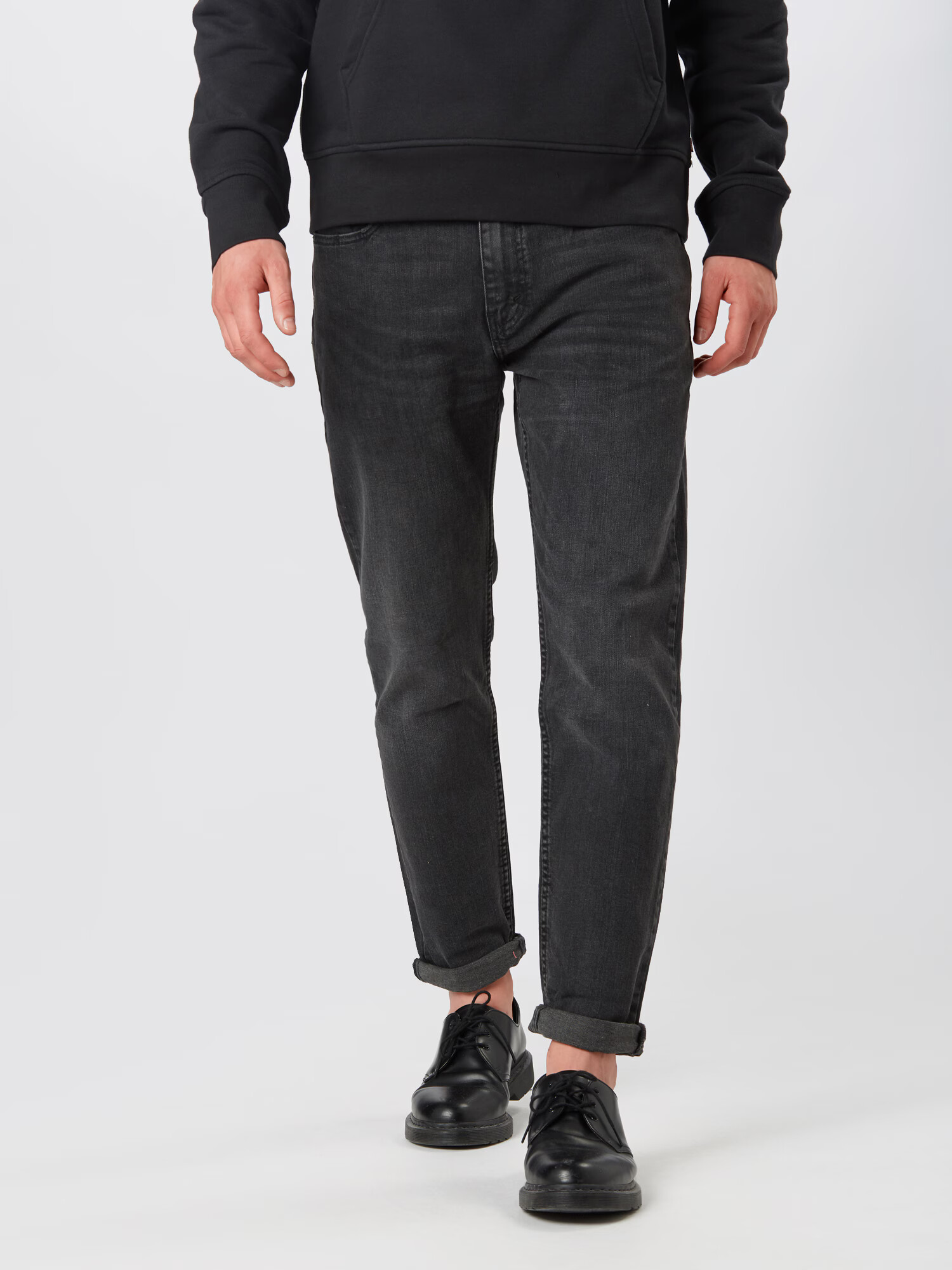 LEVI'S Jeans '502 TAPER HI-BALL BLACKS' negru denim - Pled.ro