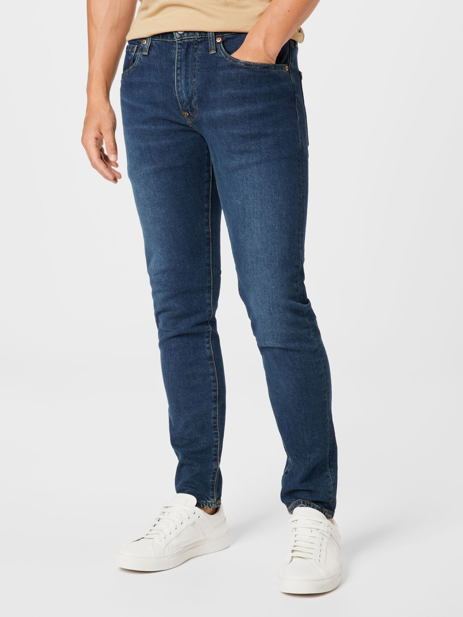 LEVI'S Jeans '512™ SLIM TAPER DARK INDIGO - WORN IN' albastru închis - Pled.ro