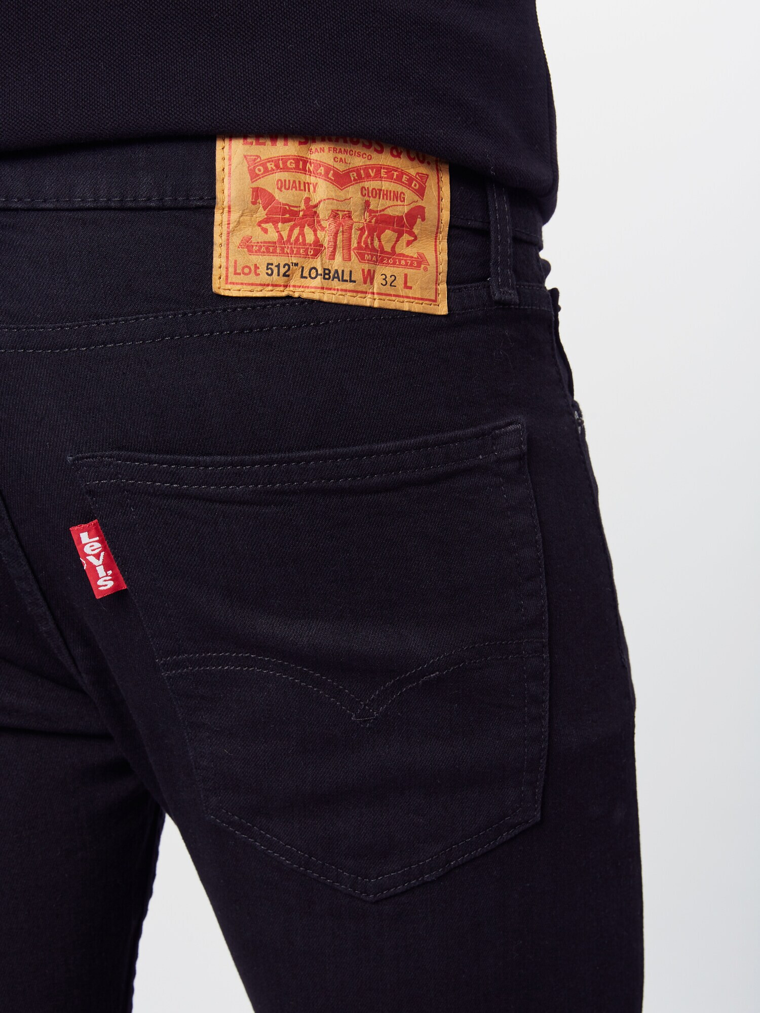 LEVI'S ® Jeans '512 SLIM TAPER LO-BALL BLACKS' negru denim - Pled.ro