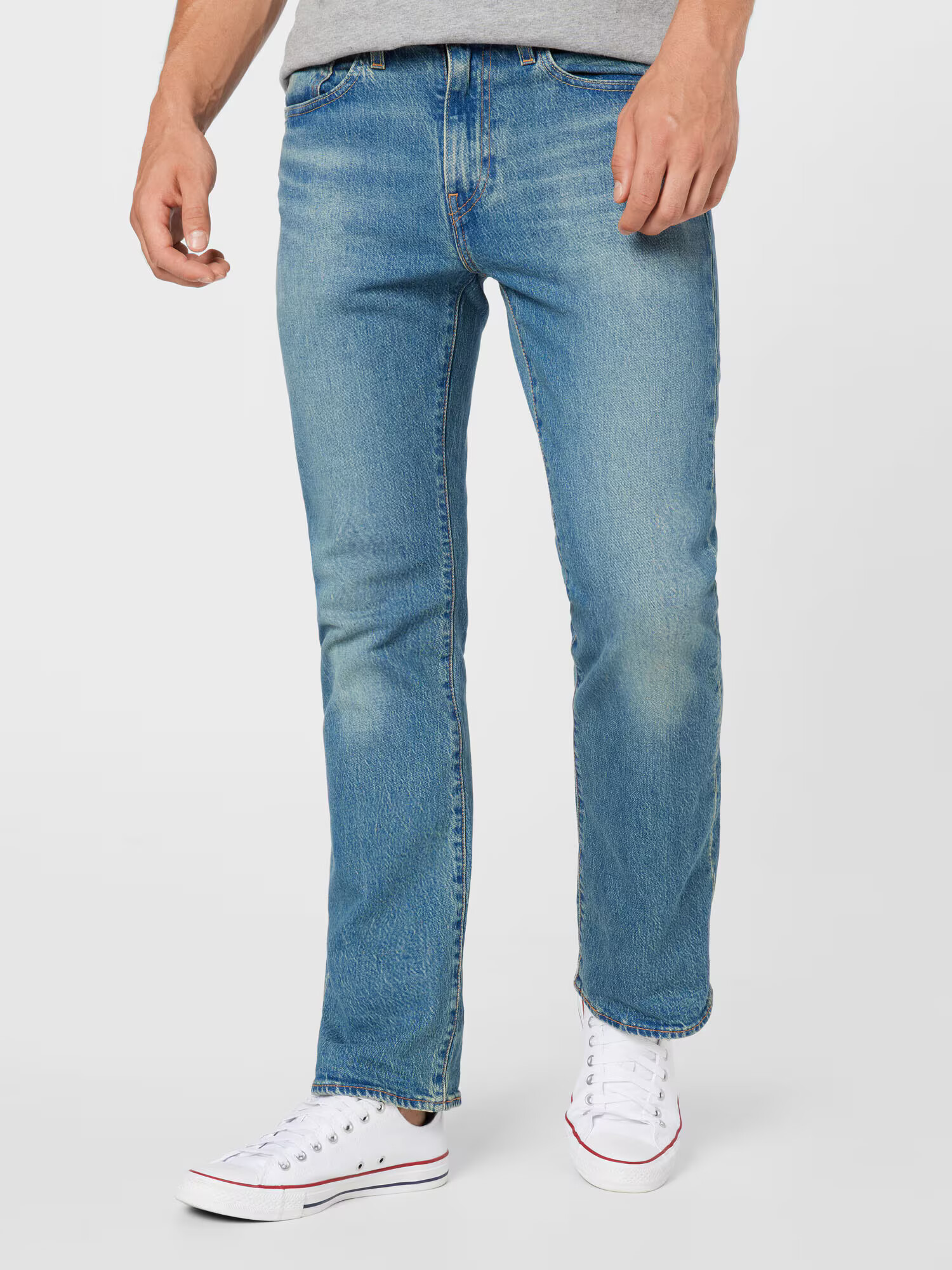 LEVI'S ® Jeans '527™ SLIM BOOT CUT MED INDIGO - WORN IN' albastru denim - Pled.ro